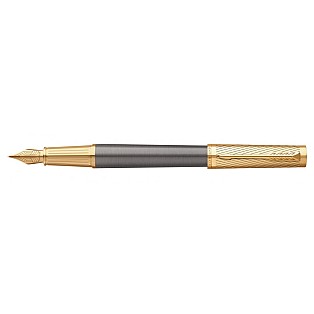 Parker Ingenuity Pioneers Collection Arrow Grey Lacquer GT Fountain pen