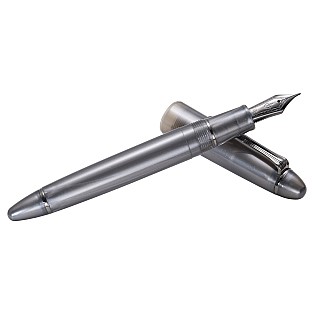 Caneta-tinteiro Sailor 1911L sem anel Metallic Simply Gray IP