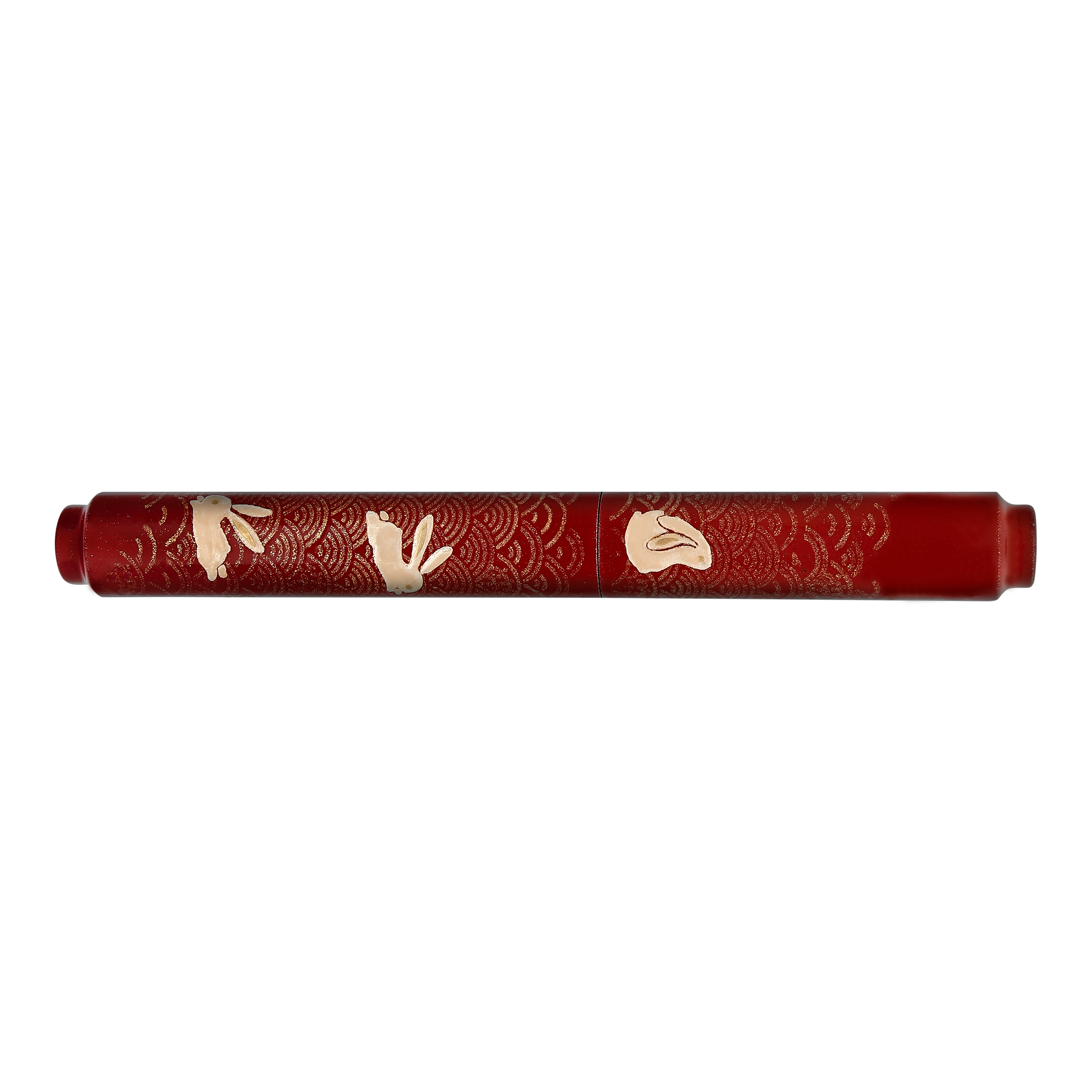 AP Limited Editions Sakura Lacquer Art Red Rabbits in a Summer Garden Reservoarpenna