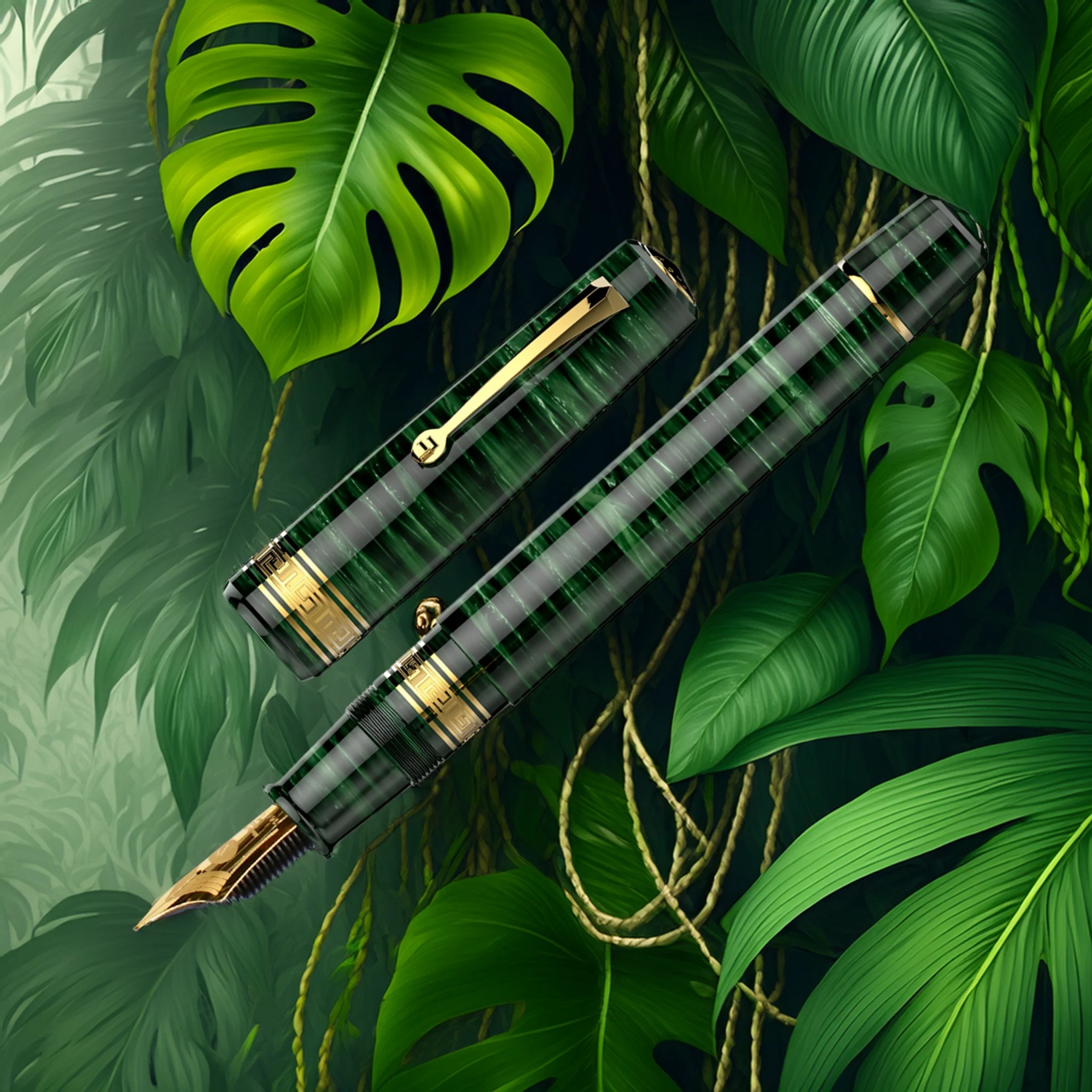 Armando Simoni Club Bologna Extra Forest Green Midorigi GT Fountain pen