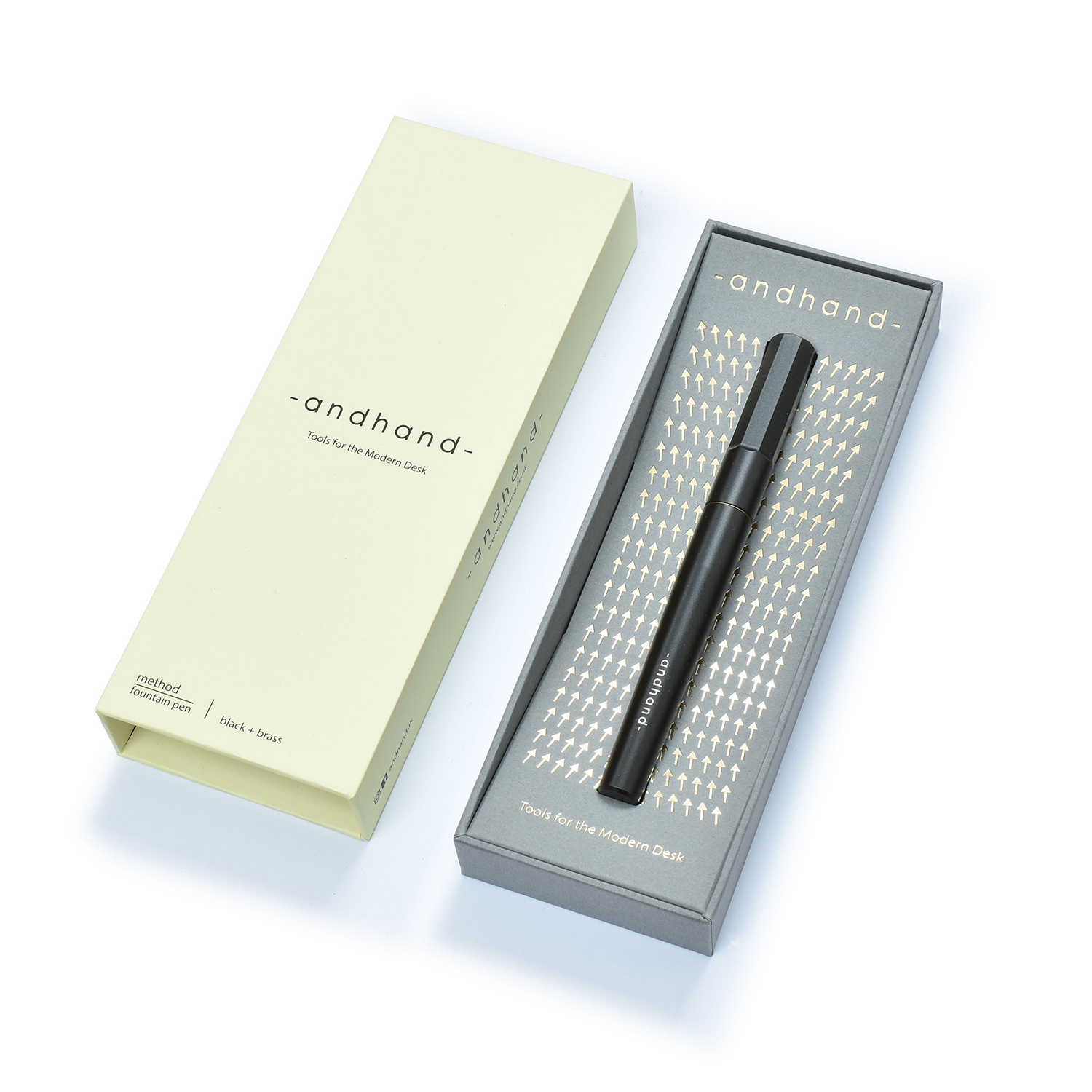 Andhand Method Black and Brass Fountain Pen Andhand Method Black and Brass Fountain Pen