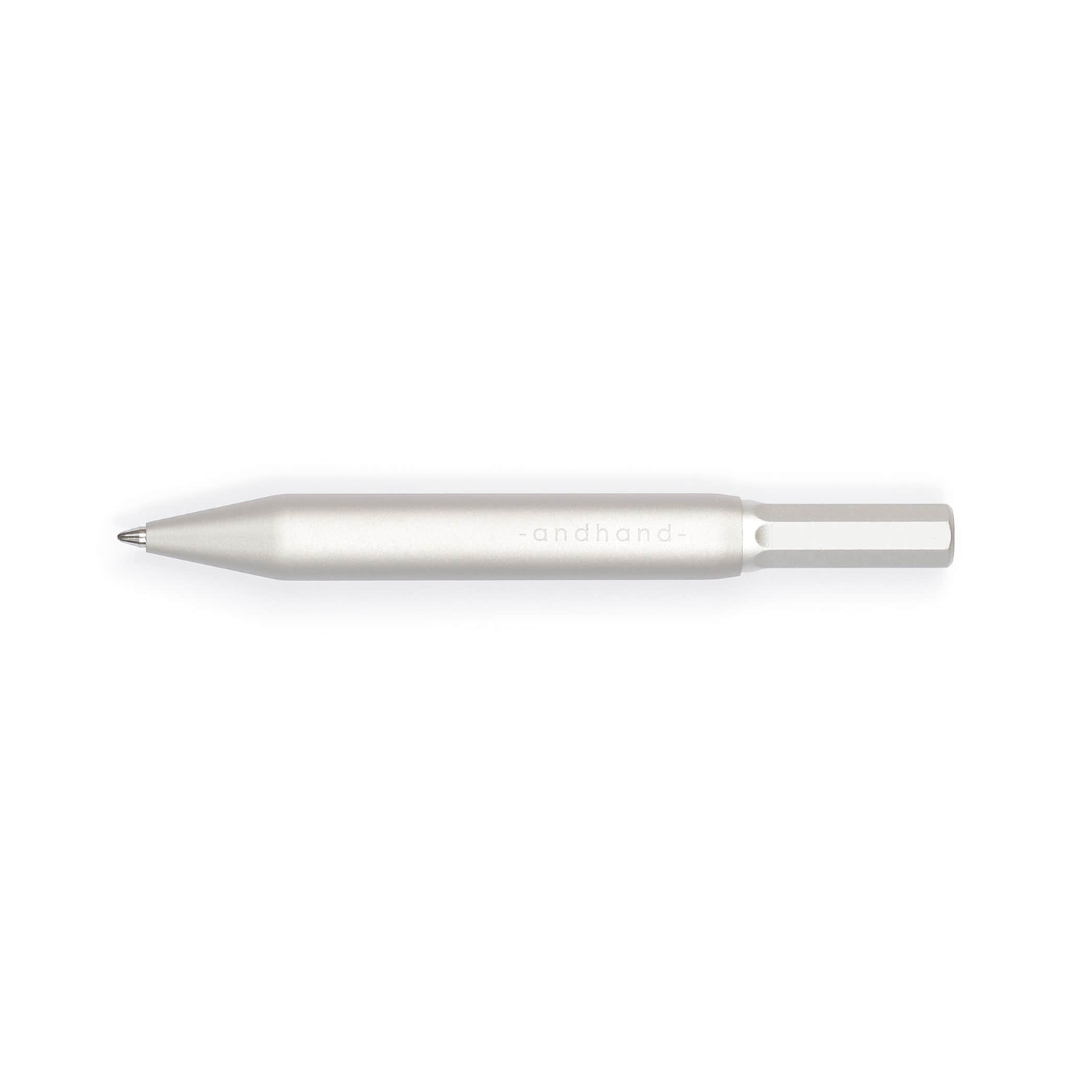 Andhand Method Mini Silver Lustre Ballpoint Andhand Method Mini Silver Lustre Ballpoint