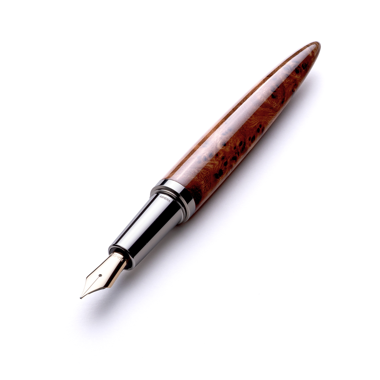 Ashera Aeon Elm Burl Pluma estilográfica