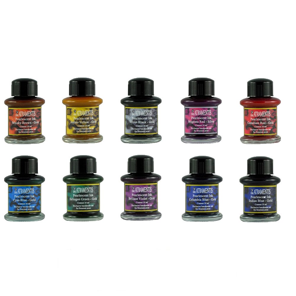 De Atramentis Pearlescent Gold Ink - Ink Bottle (10 colors)