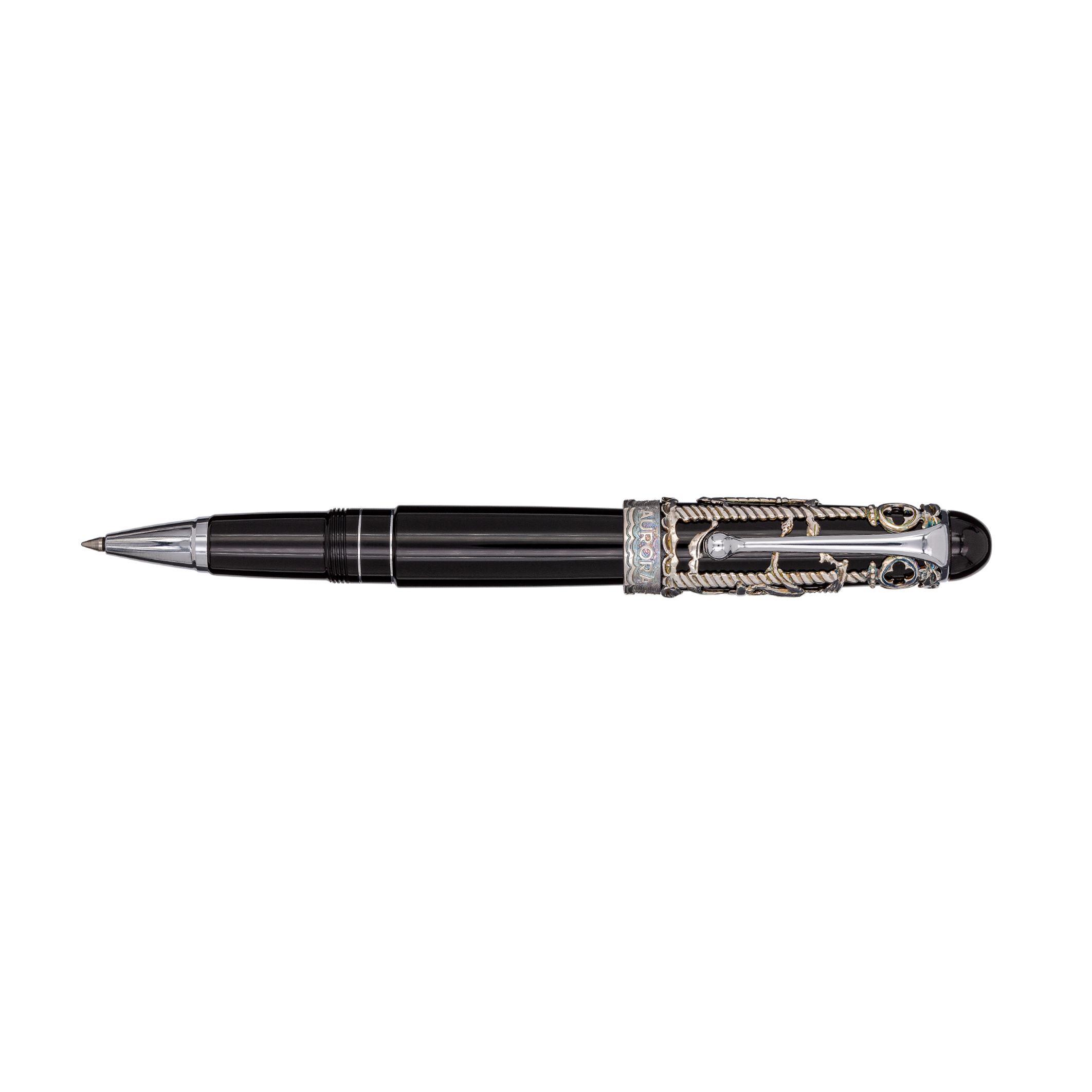 Aurora 88 Venezia Black Sterling Silver Tintenroller