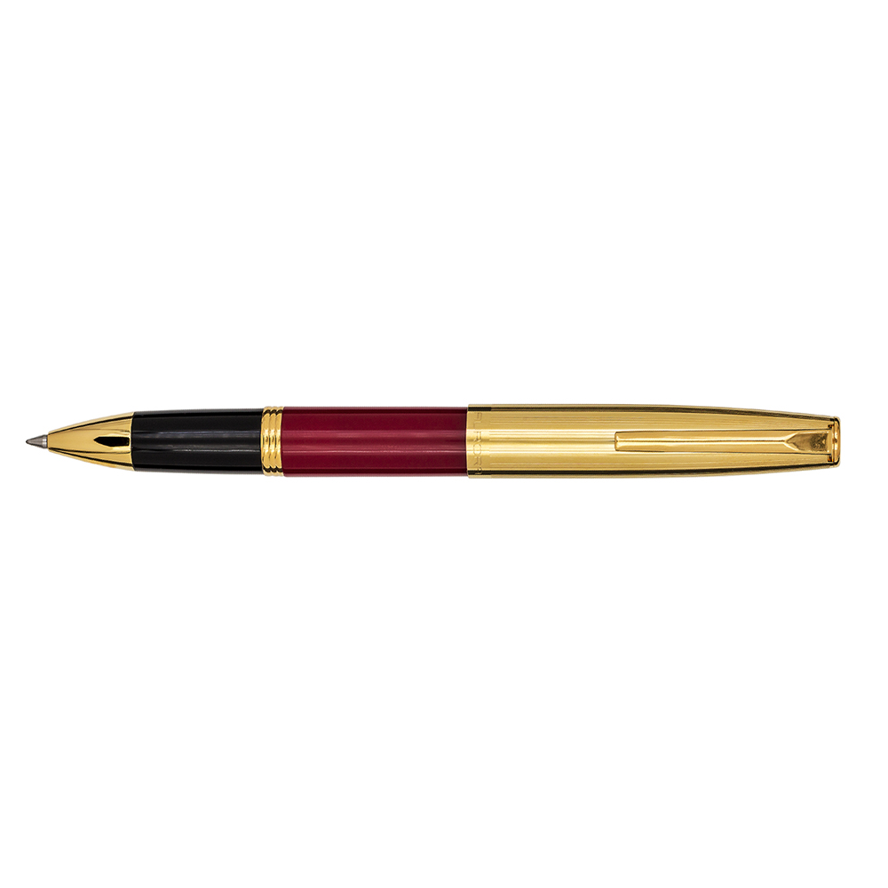 Aurora Duo Cart Burgundy and Gold Stylo Plume