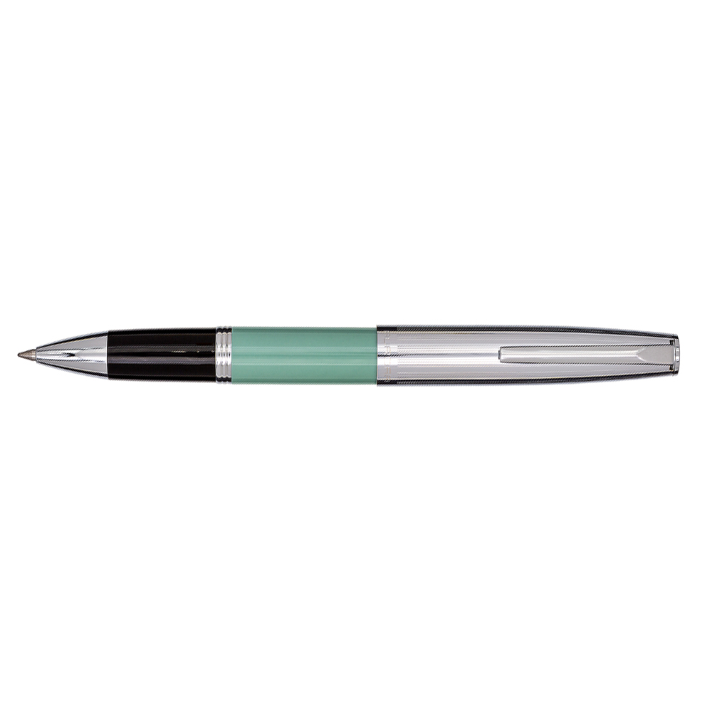 Aurora Duo Cart Green and Chrome Rollerball