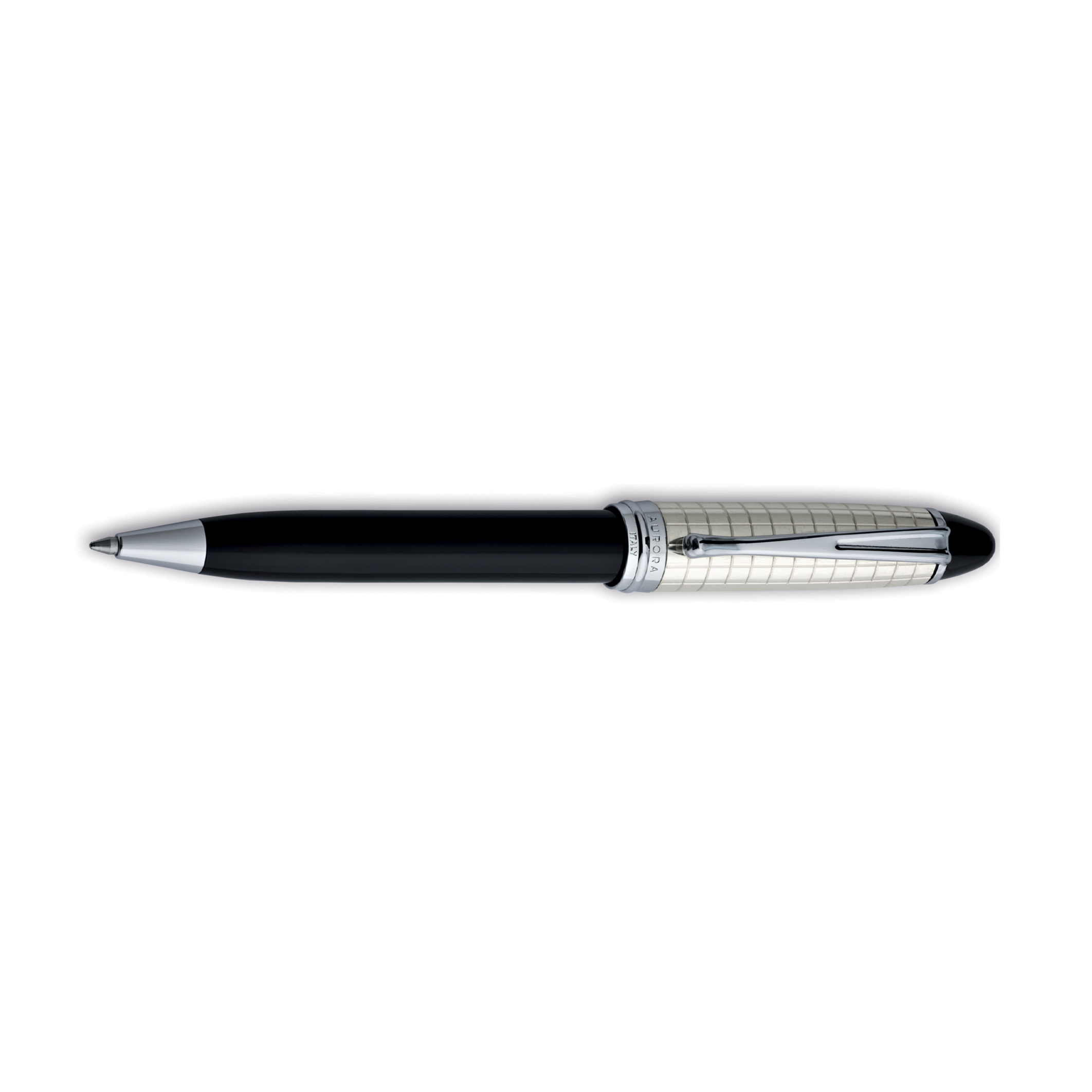 Aurora Ipsilon Sterling Silver Black Quadra CT Balpen