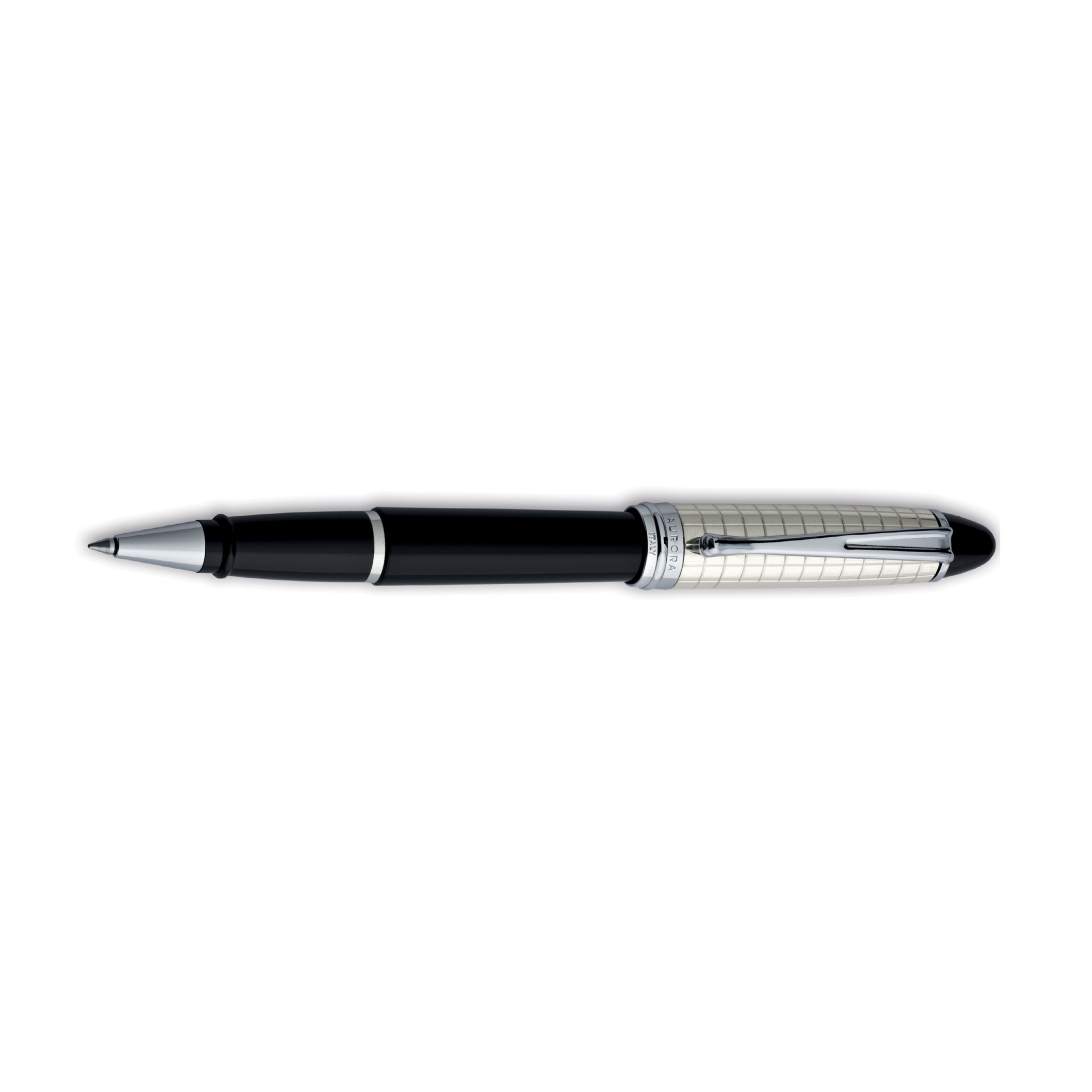 Aurora Ipsilon Sterling Silver Black Quadra CT Rollerball