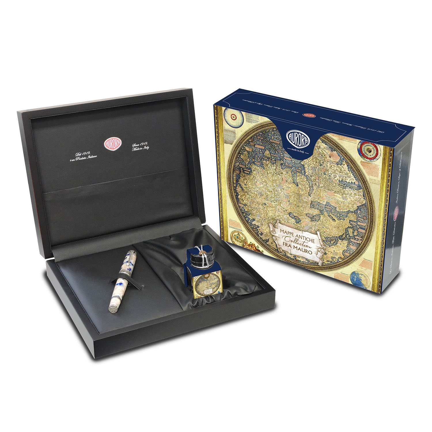 Aurora Ancient Maps Collection - Fra Mauro Füllfederhalter