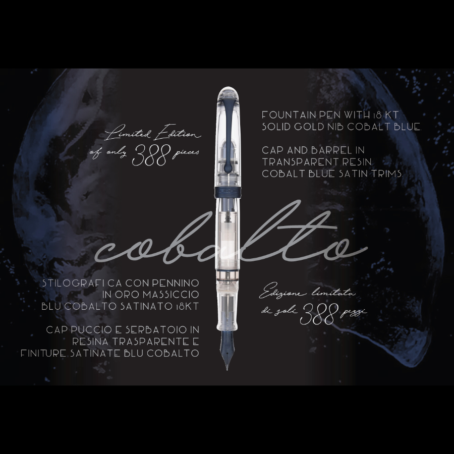 Aurora Trilobiti Collection Cobalto Demonstrator Fountain Pen Aurora Trilobiti Collection Cobalto Demonstrator Fountain Pen