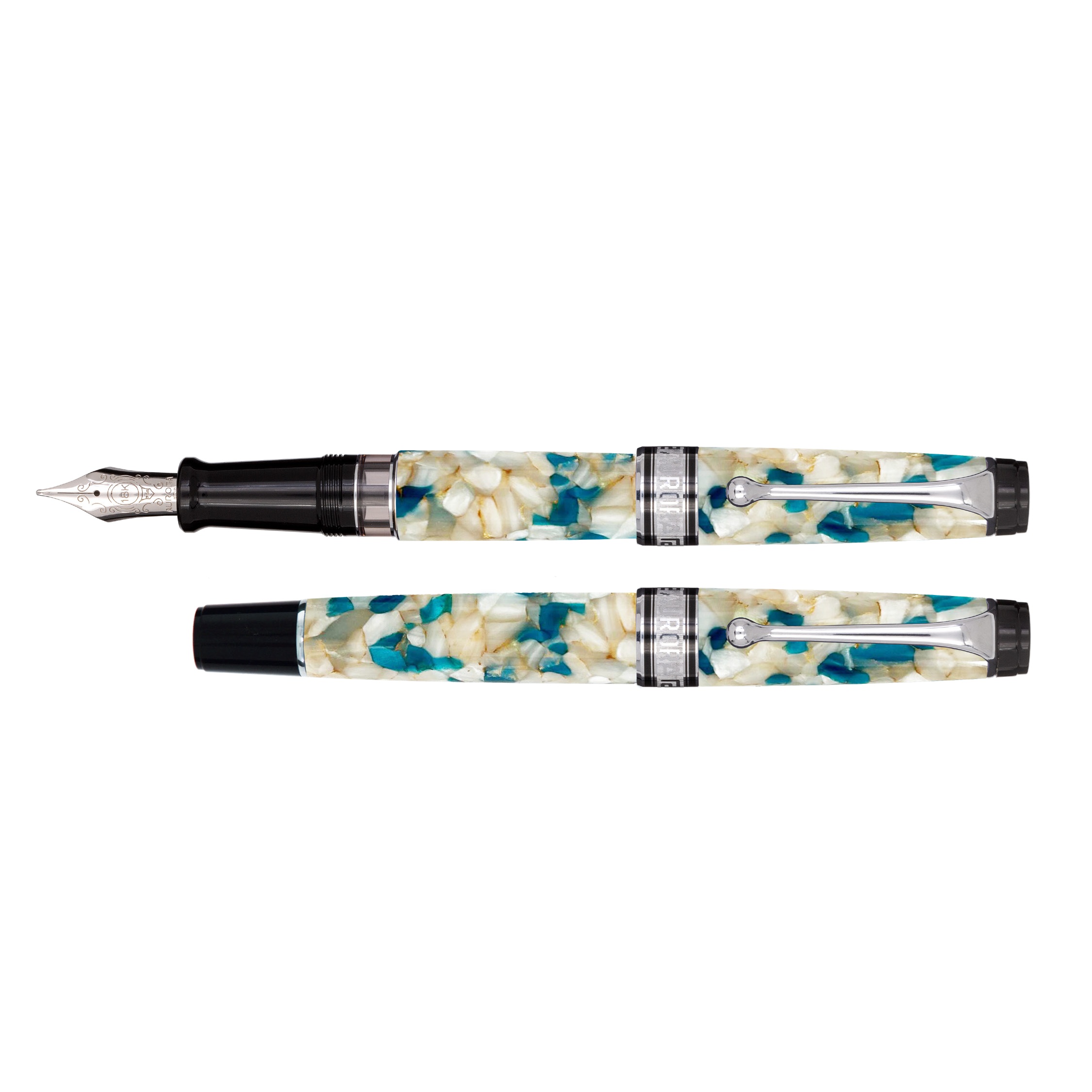 Aurora Optima 365 Calendar 2026 Pearl and Octane Fountain Pen