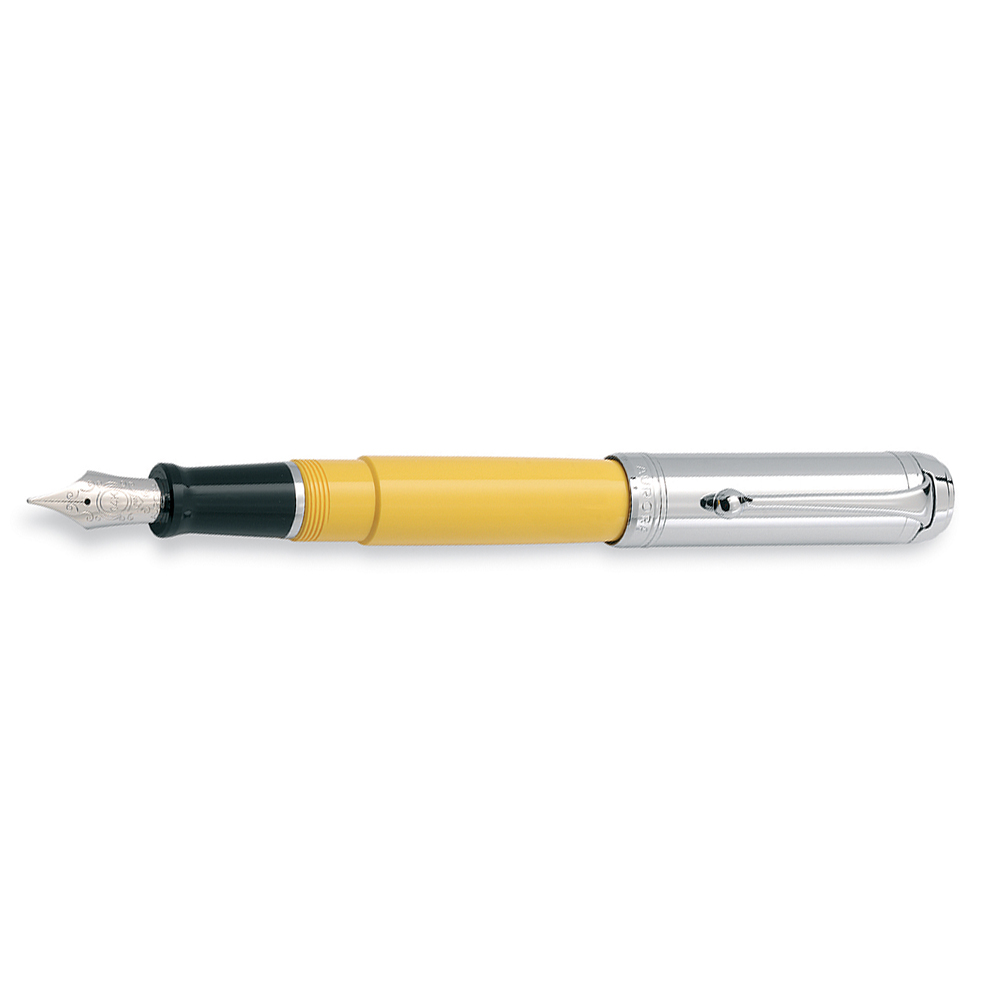 Aurora Talentum Yellow and Chrome Big Stylo Plume
