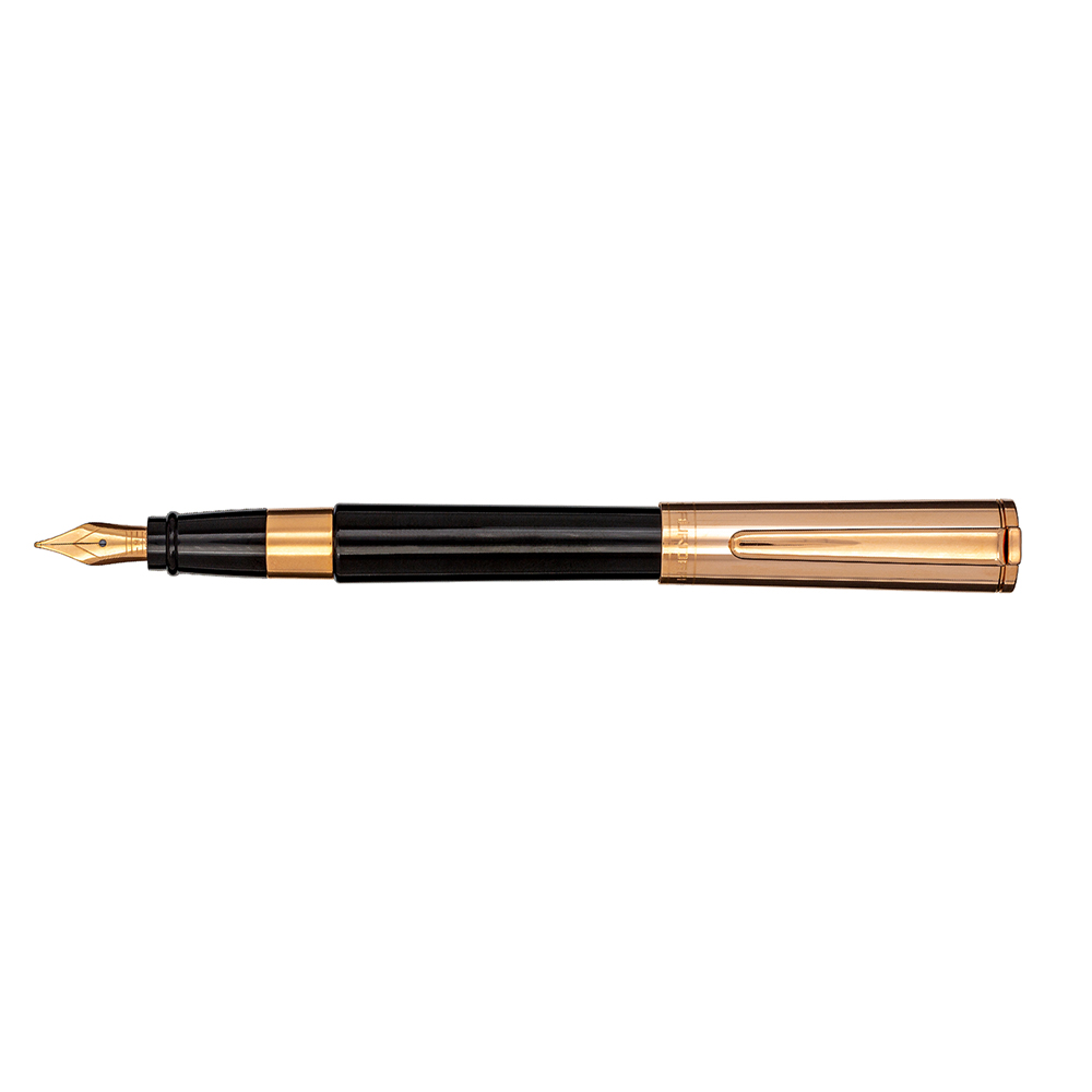 Aurora TU Black and Rose Gold Füllfederhalter