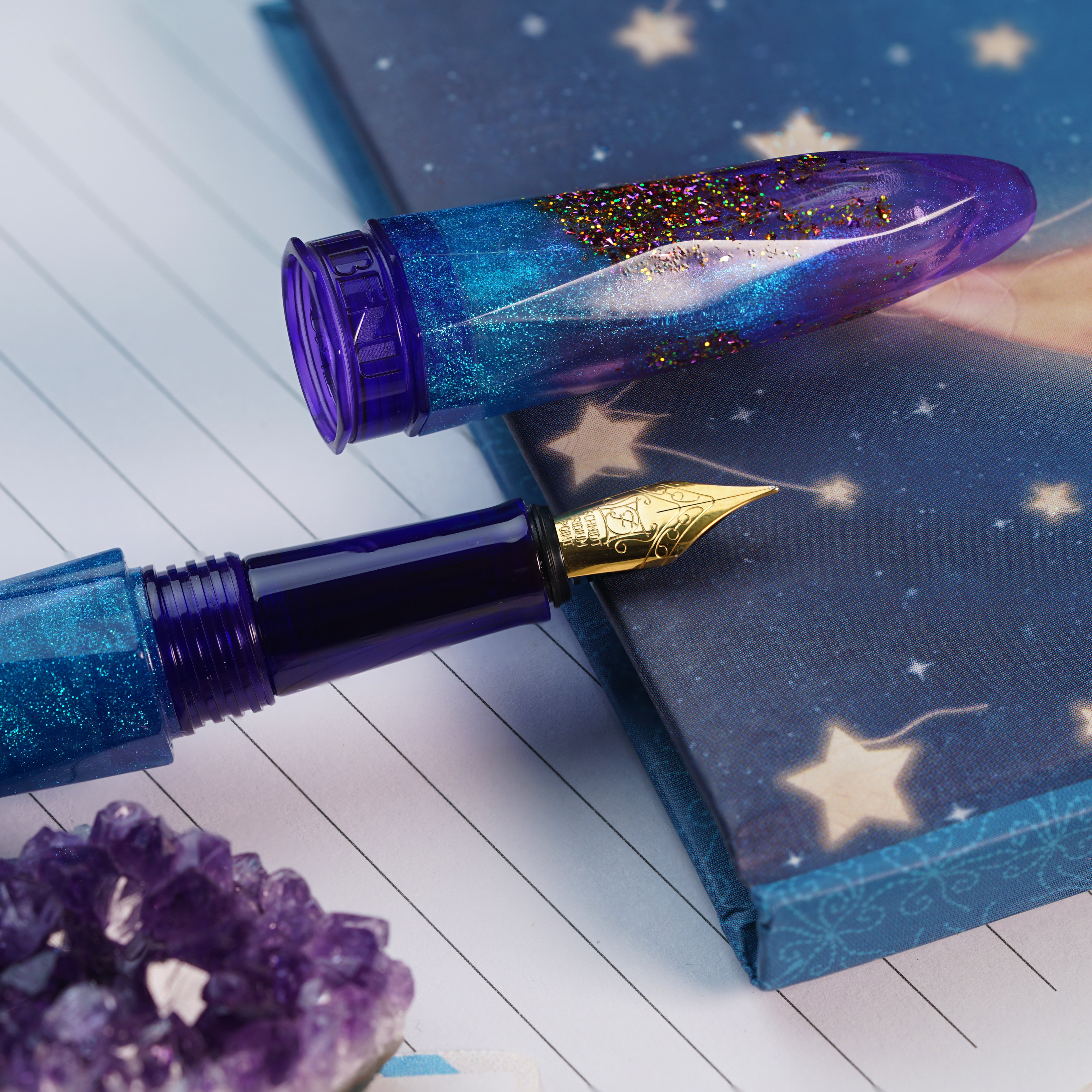 Benu Briolette Amethyst Tide Fountain pen Benu Briolette Amethyst Tide Fountain pen