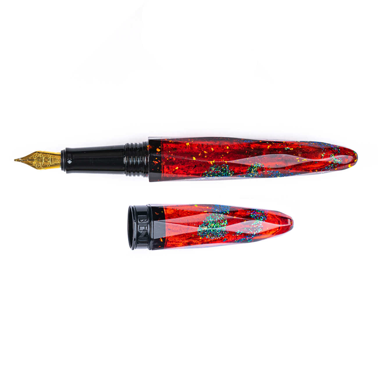 Benu Briolette Fiery Azure Pióro Wieczne