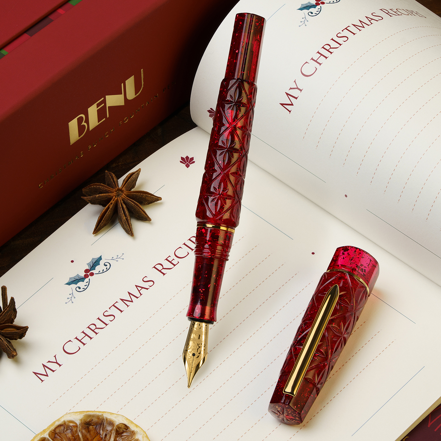 Benu Cocktail Christmas Cheer GT Fountain pen Set