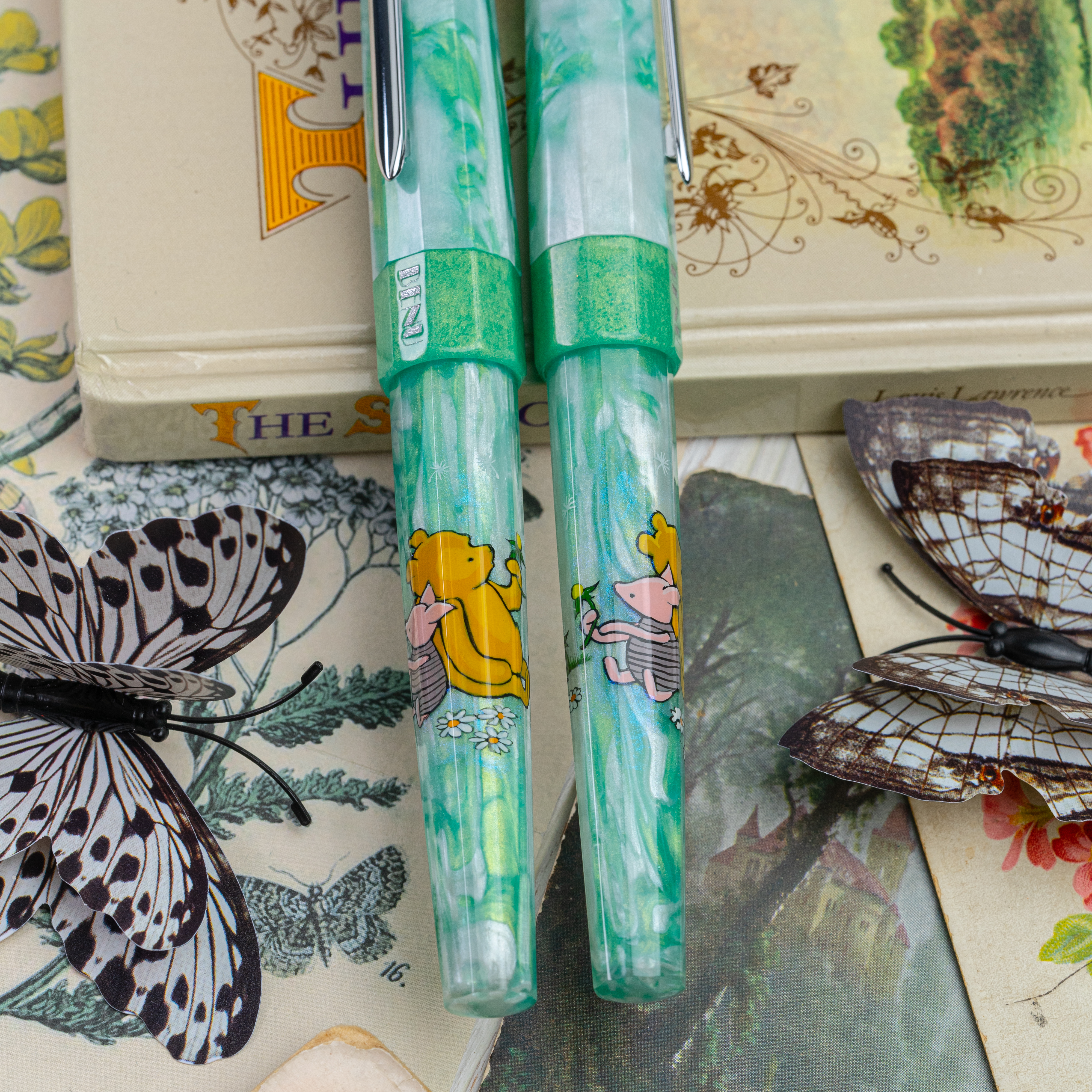 Pluma Estilográfica Winnie-the-Pooh Caneta Tinteiro