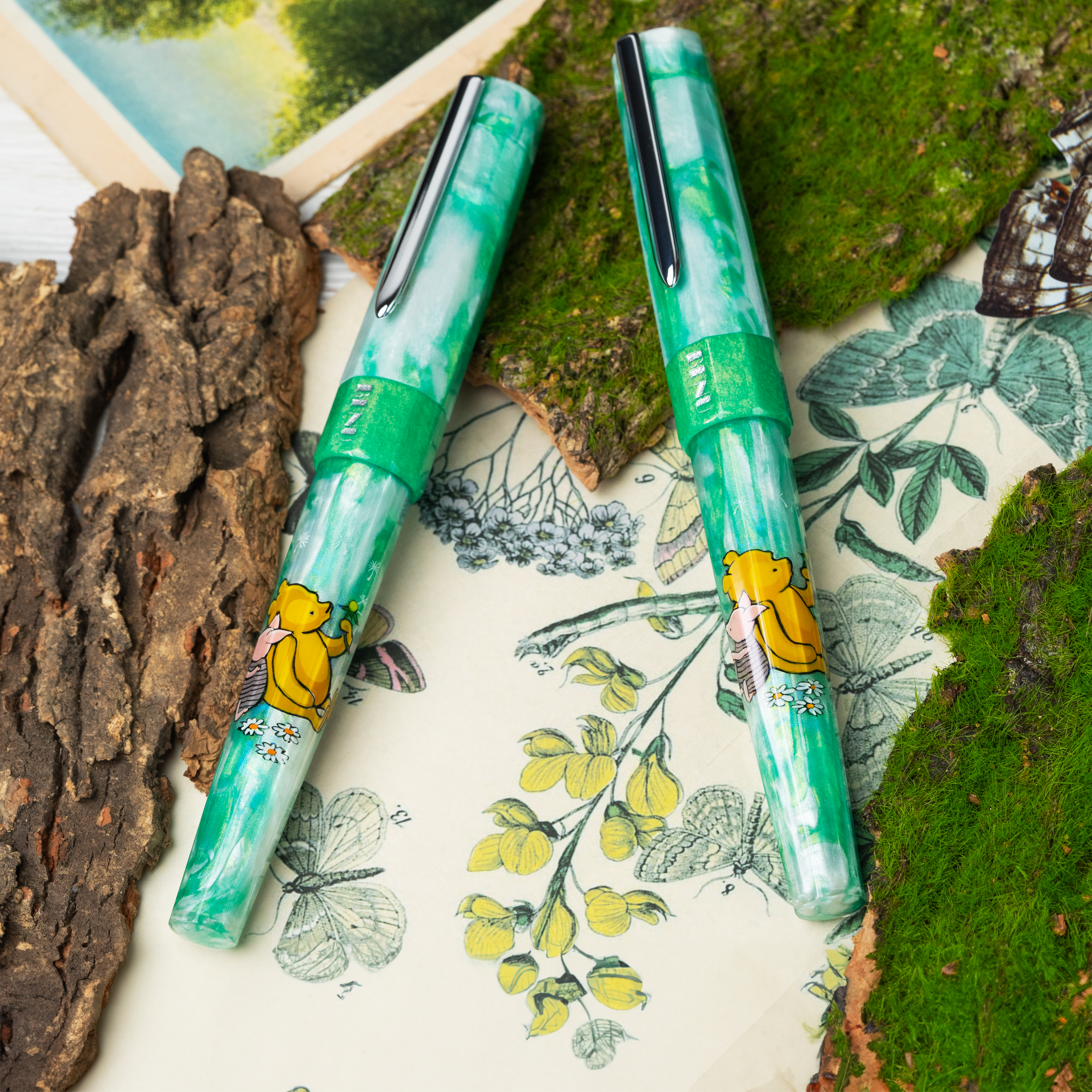 Pluma Estilográfica Winnie-the-Pooh Caneta Tinteiro