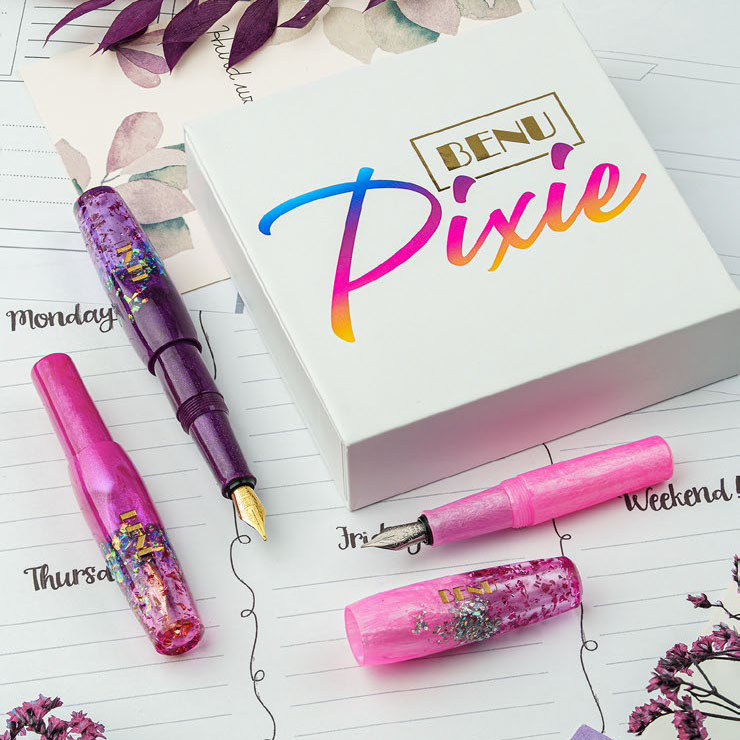 Benu Pixie Magenta Madness Pocket Fountain pen Set