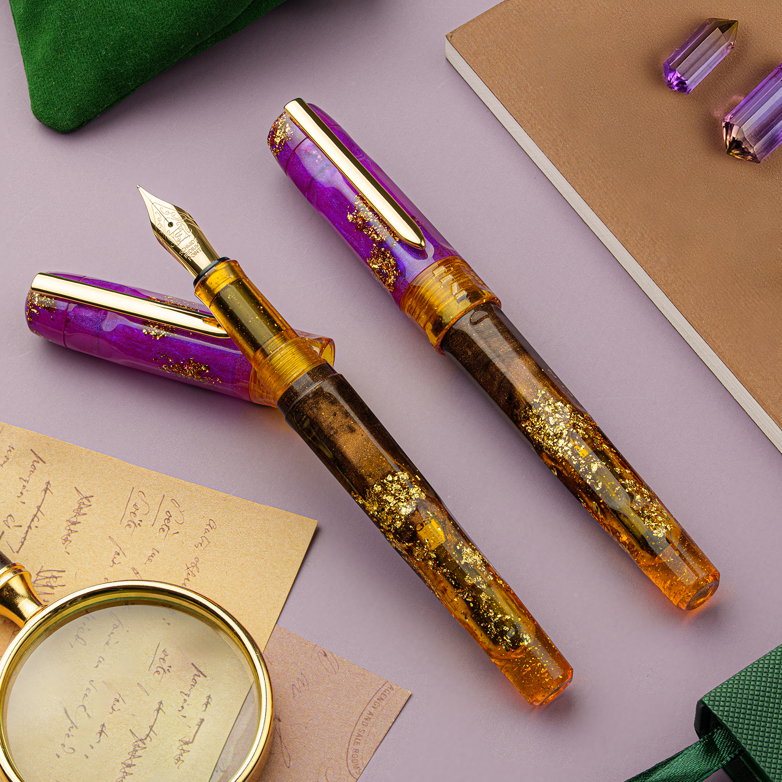 Benu Talisman Ametrine GT Fountain pen Benu Talisman Ametrine GT Fountain pen