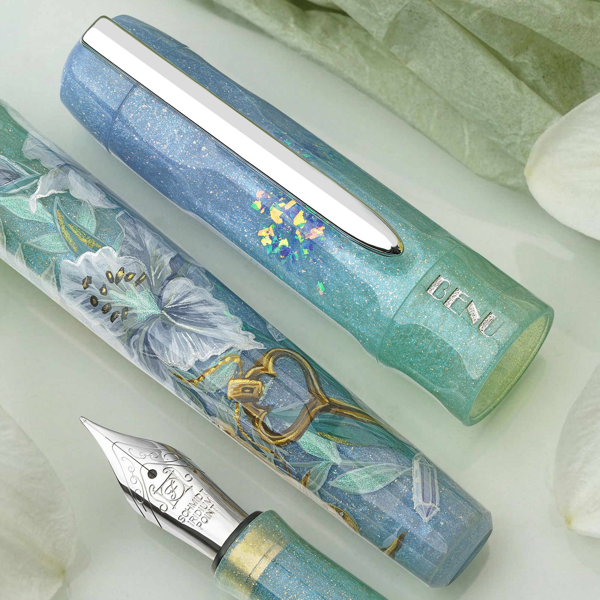 Benu Talisman White Lily ST Füllfederhalter