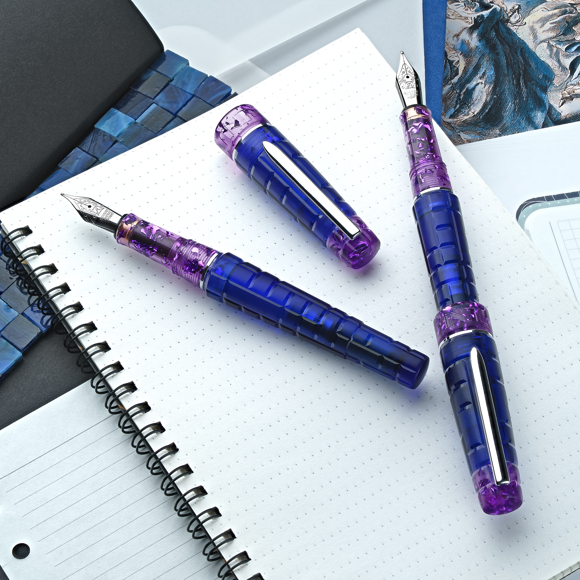 Benu Tessera Tanzanite ST Reservoarpenna