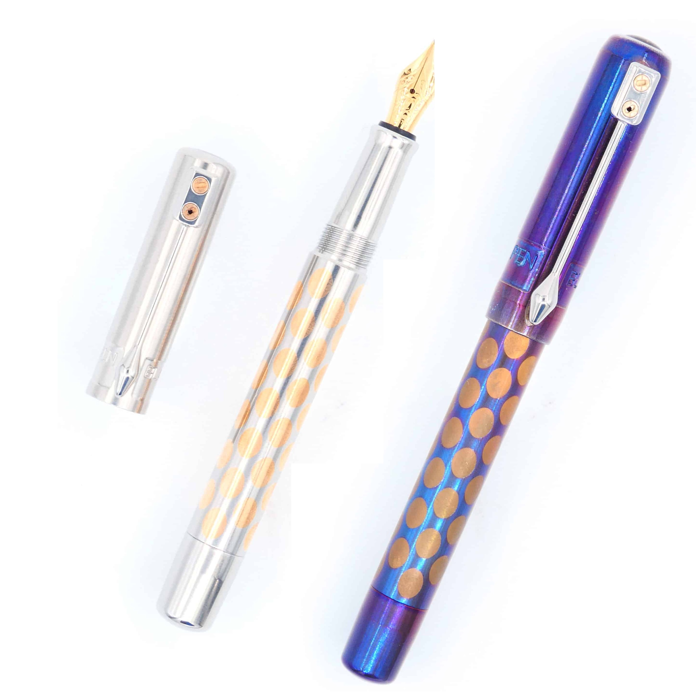 Black Forest Pen ArtisanLine Metalicum Blued Stainless Steel Fountain pen