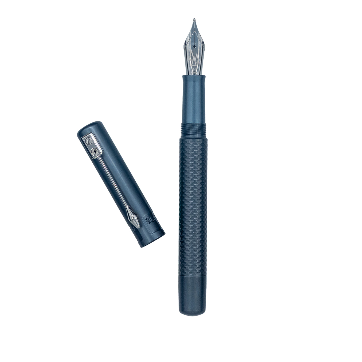 Black Forest Pen Premium MultiMill Aluminum Titanium Grey Stylo plume