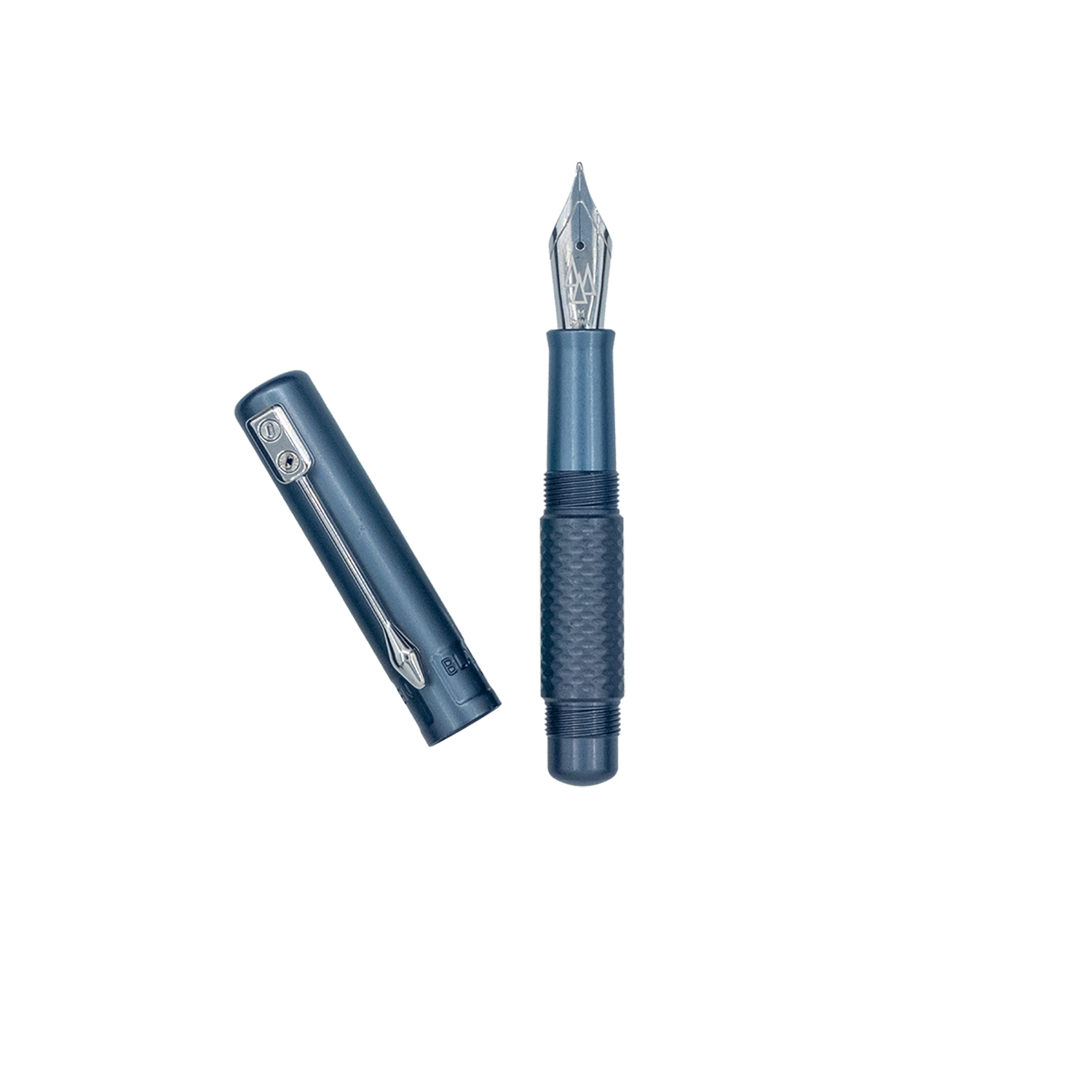 Black Forest Pen Premium MultiMill Minimo Aluminum Titanium Grey Pluma Estilográfica