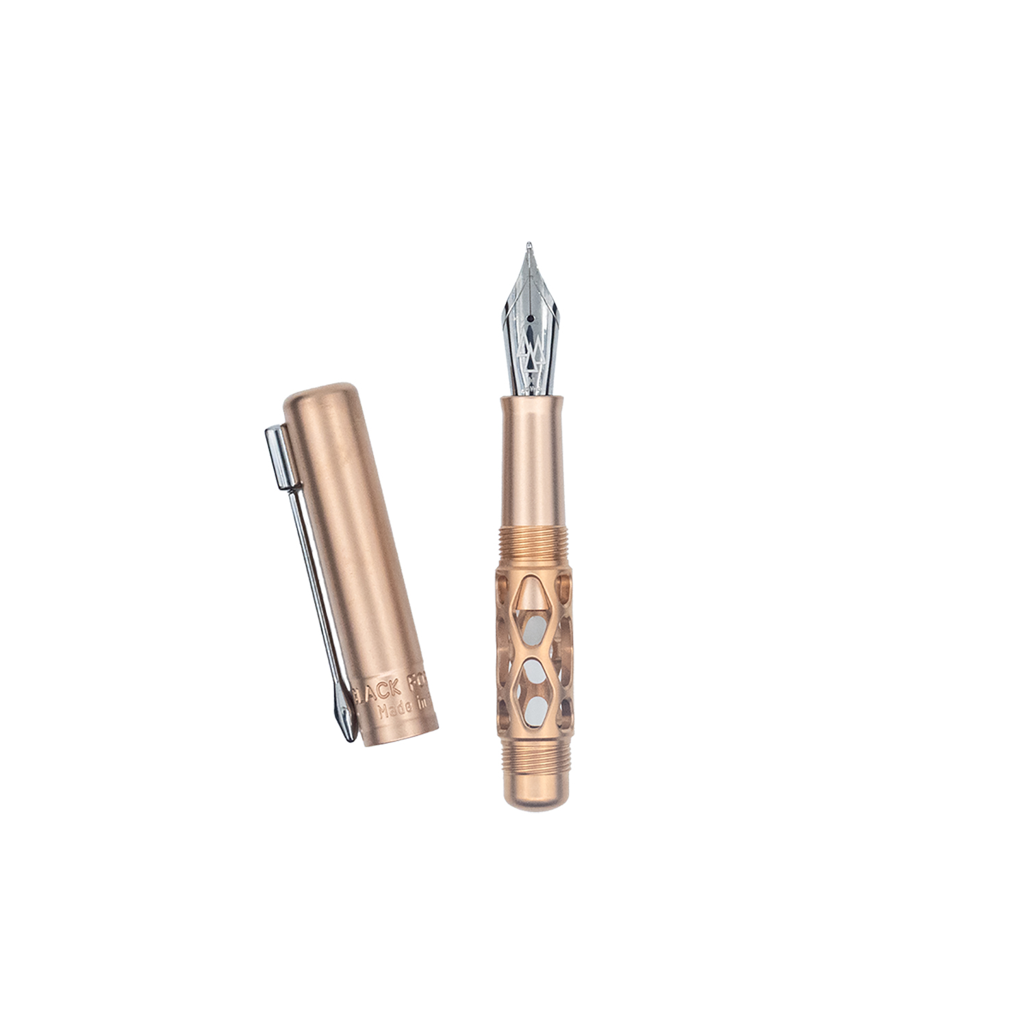 Black Forest Pen Premium Rhombus Minimo Bronze Pluma Estilográfica