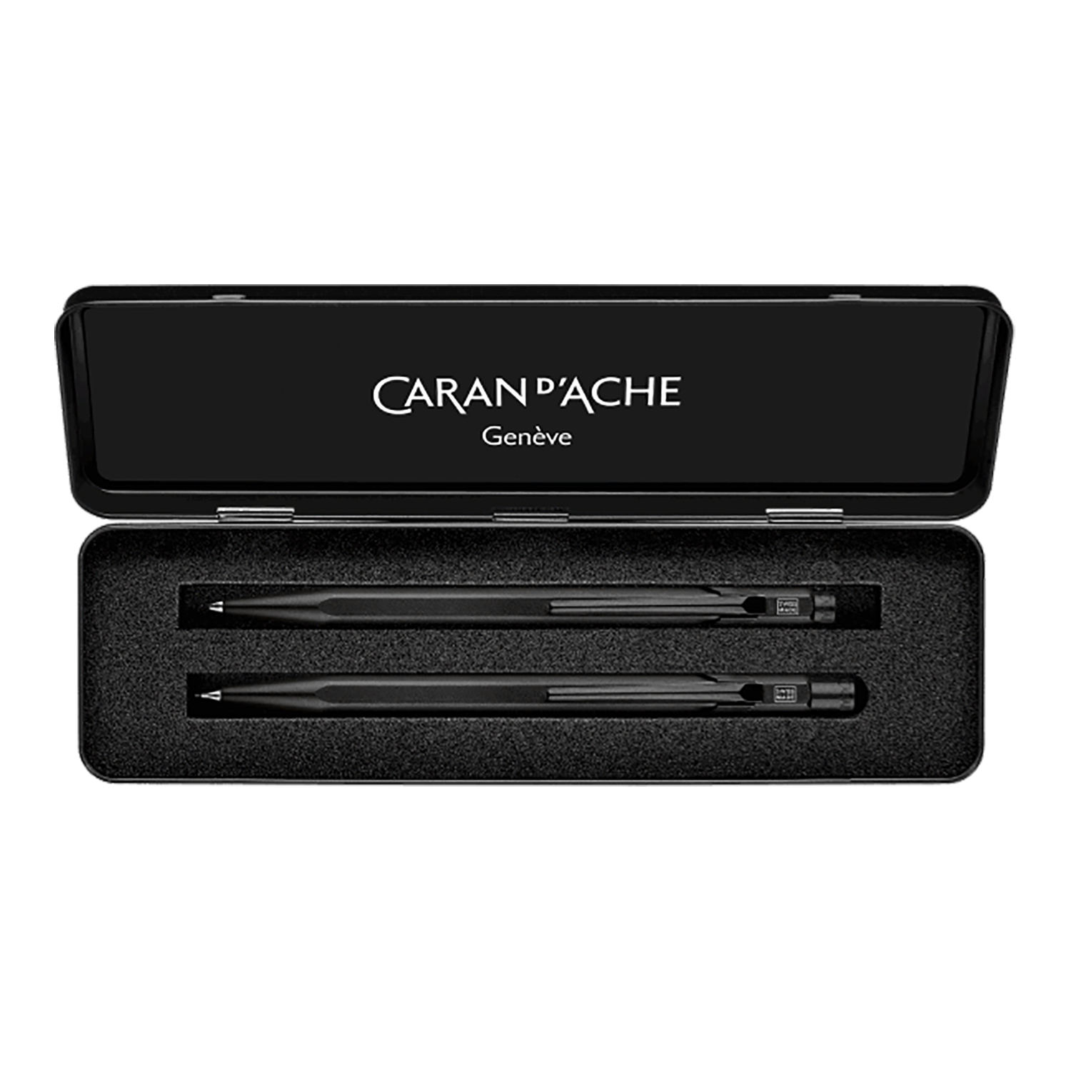 Caran d'Ache 849 Black Code Ballpoint and Mechanical Pencil Set Caran d'Ache 849 Black Code Ballpoint and Mechanical Pencil Set