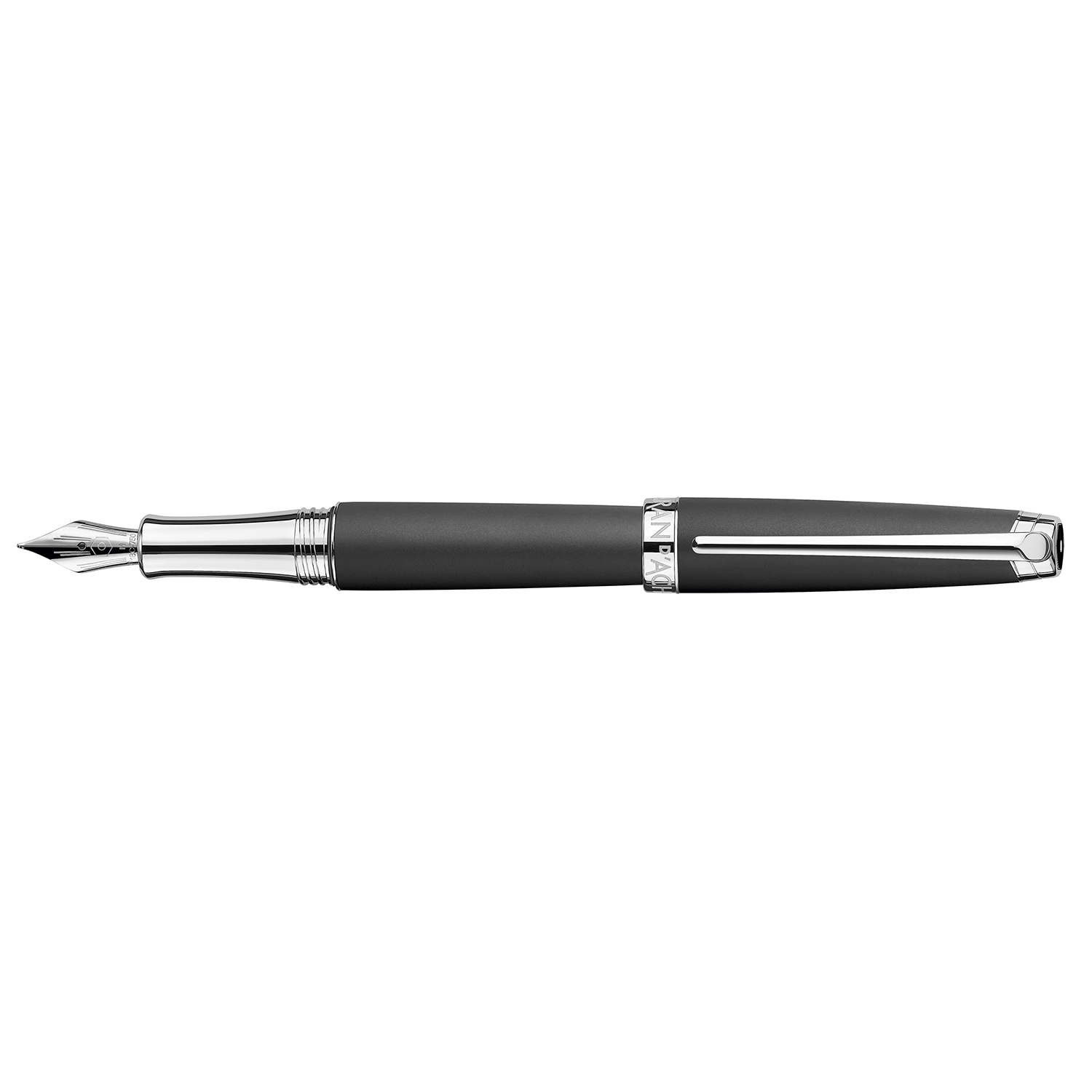 Caran d'Ache Léman Matte Black Caneta de Tinta Permanente
