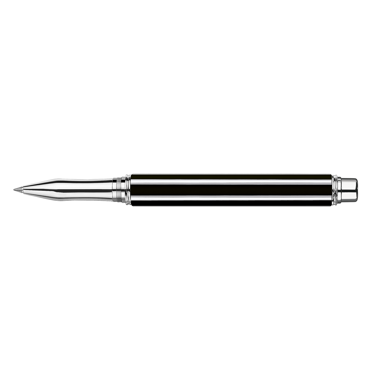 Caran d'Ache Varius Chinablack Lacquer Silver Rollerball