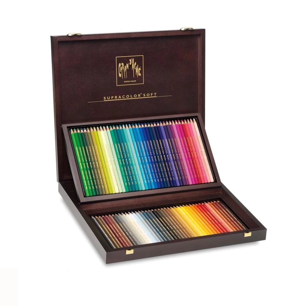 Caran D'ache Supracolor 80 Water-Soluble Aquarelle Pencils Set