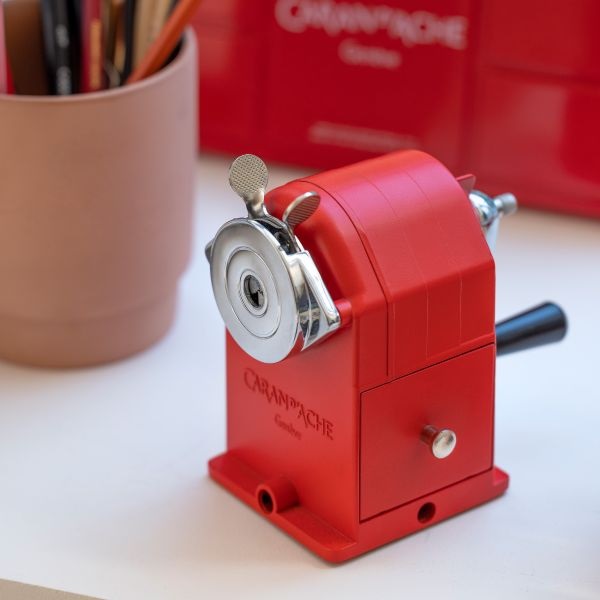 Caran d'Ache Standard Edition Metal Red Pencil Sharpener