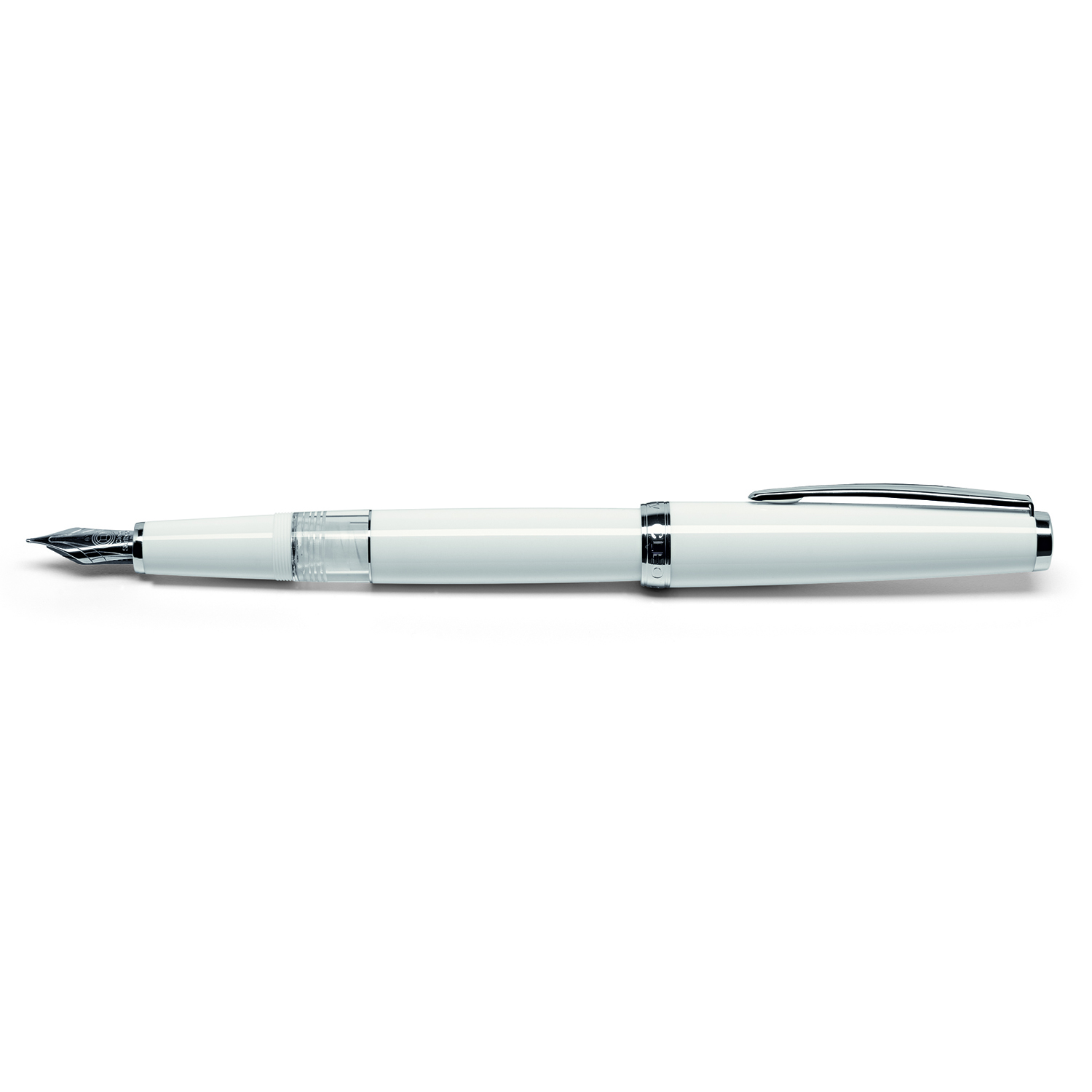 Cleo Skribent Classic White ST Piston Caneta de Tinta Permanente