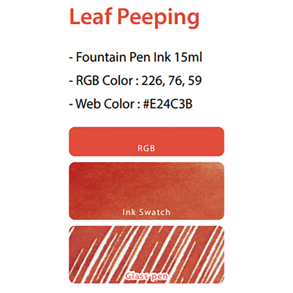 Colorverse Leaf Peeping USA Special 15 ml. Ink Bottle