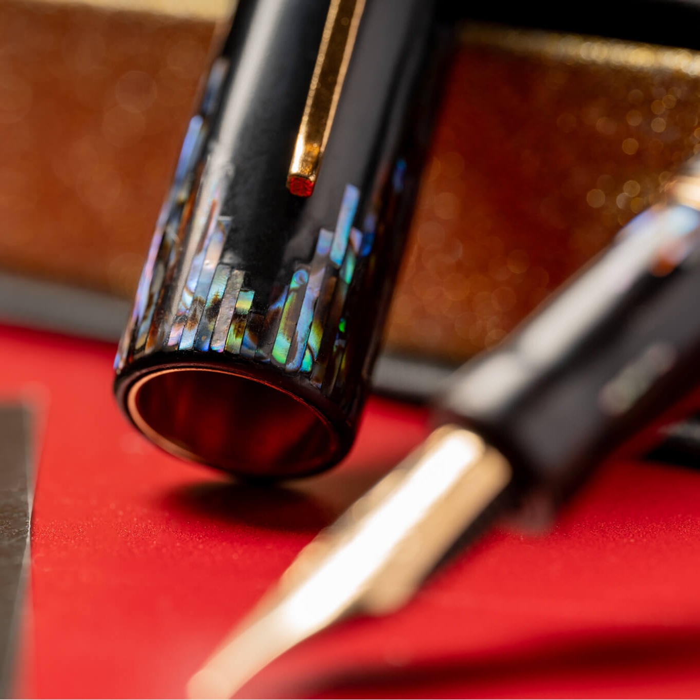 ConCoPens Mother-of-Pearl Lacquer Inlay Aurora 02 Fountain Pen