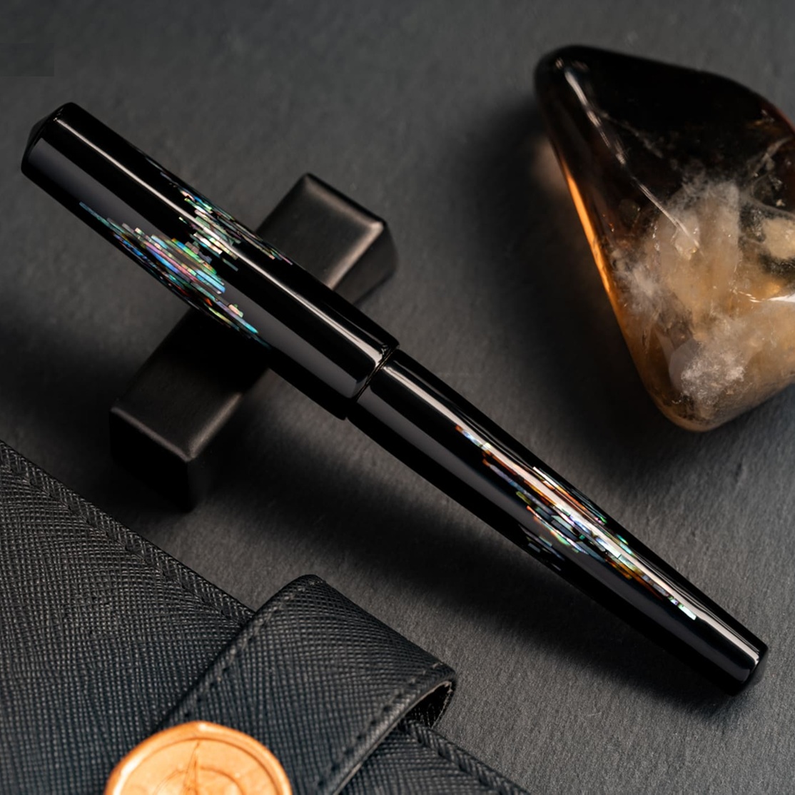 ConCoPens Mother-of-Pearl Lacquer Inlay Noctilux Pióro Wieczne