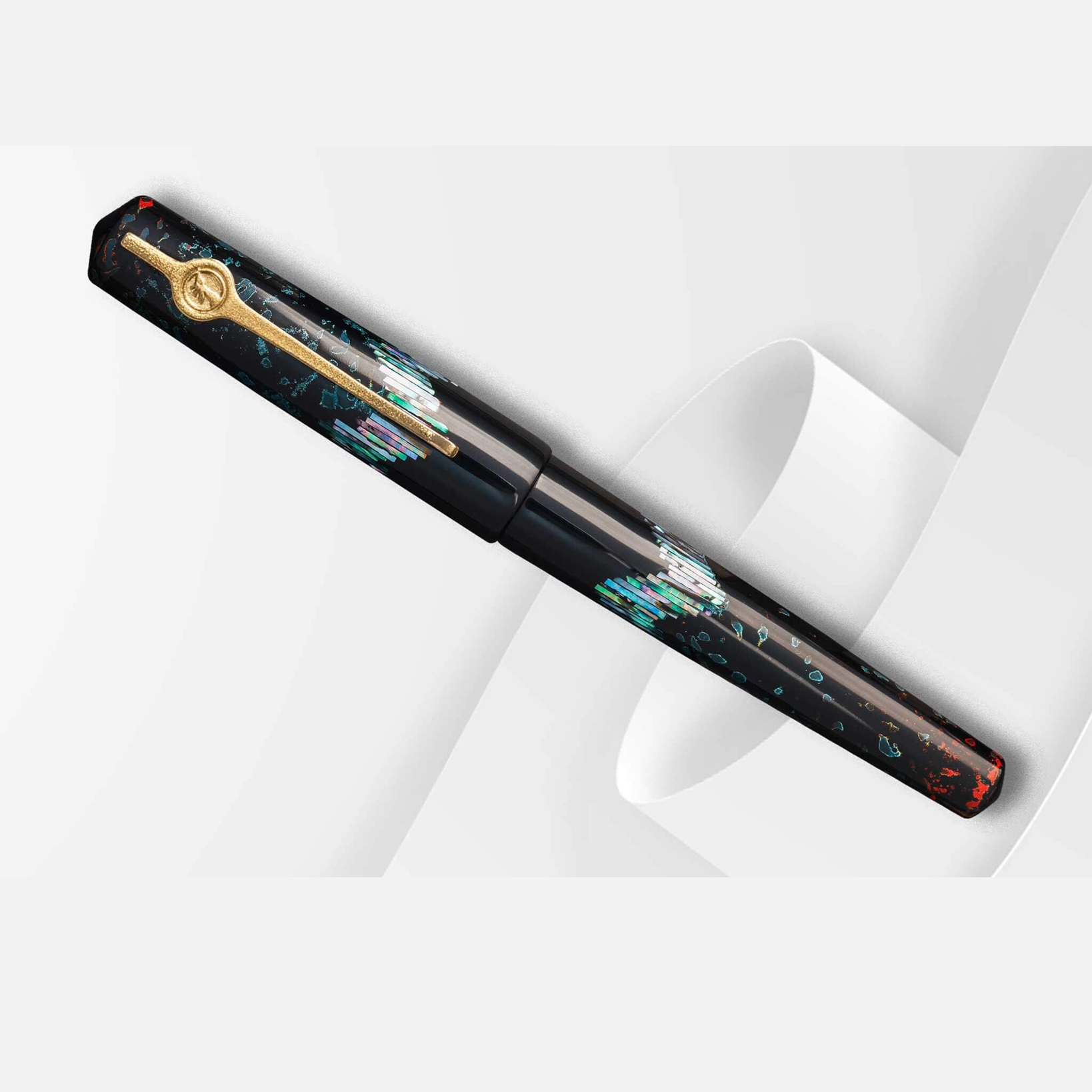 ConCoPens Mother-of-Pearl Lacquer Inlay Ocean Serenade 02 Vulpen