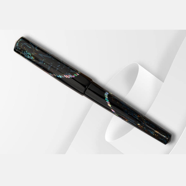 ConCoPens Mother-of-Pearl Lacquer Inlay Ocean Serenade Stylo Plume