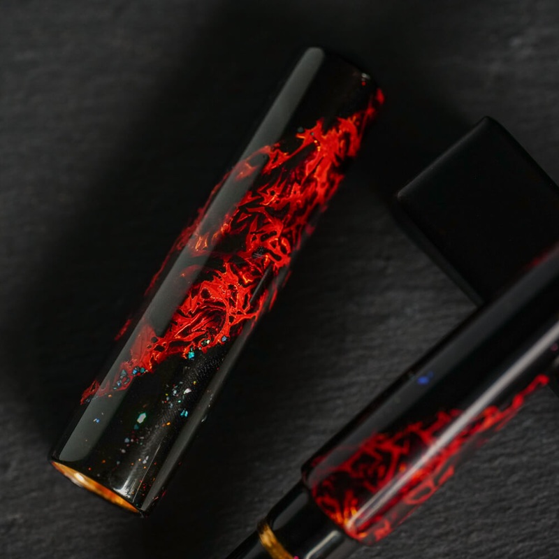 ConCoPens Vietnamese Lacquer Inferno Plumo Estilográfica