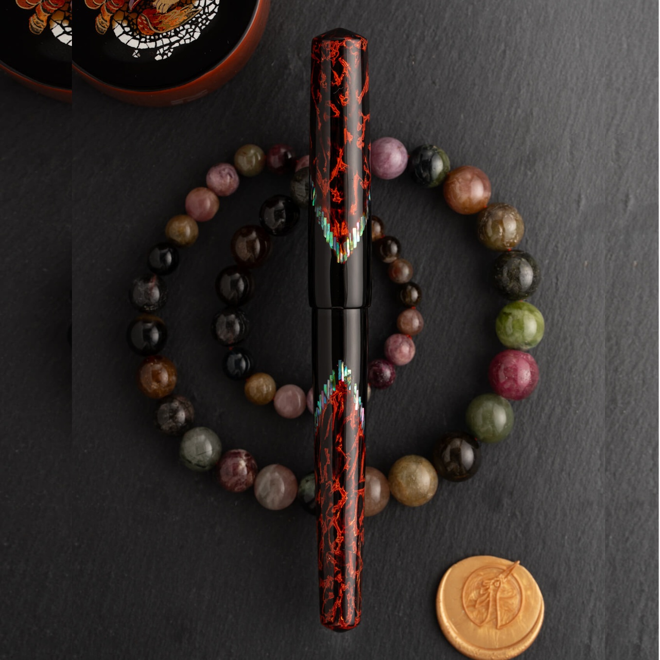 ConCoPens Vietnamese Lacquer Pyre Plumo Estilográfica