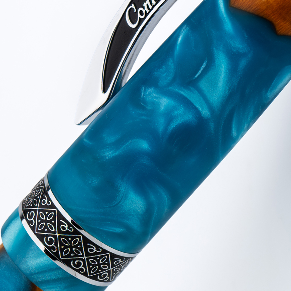 Conklin 1898 Spectra Fusion Blue ST Pluma Estilográfica