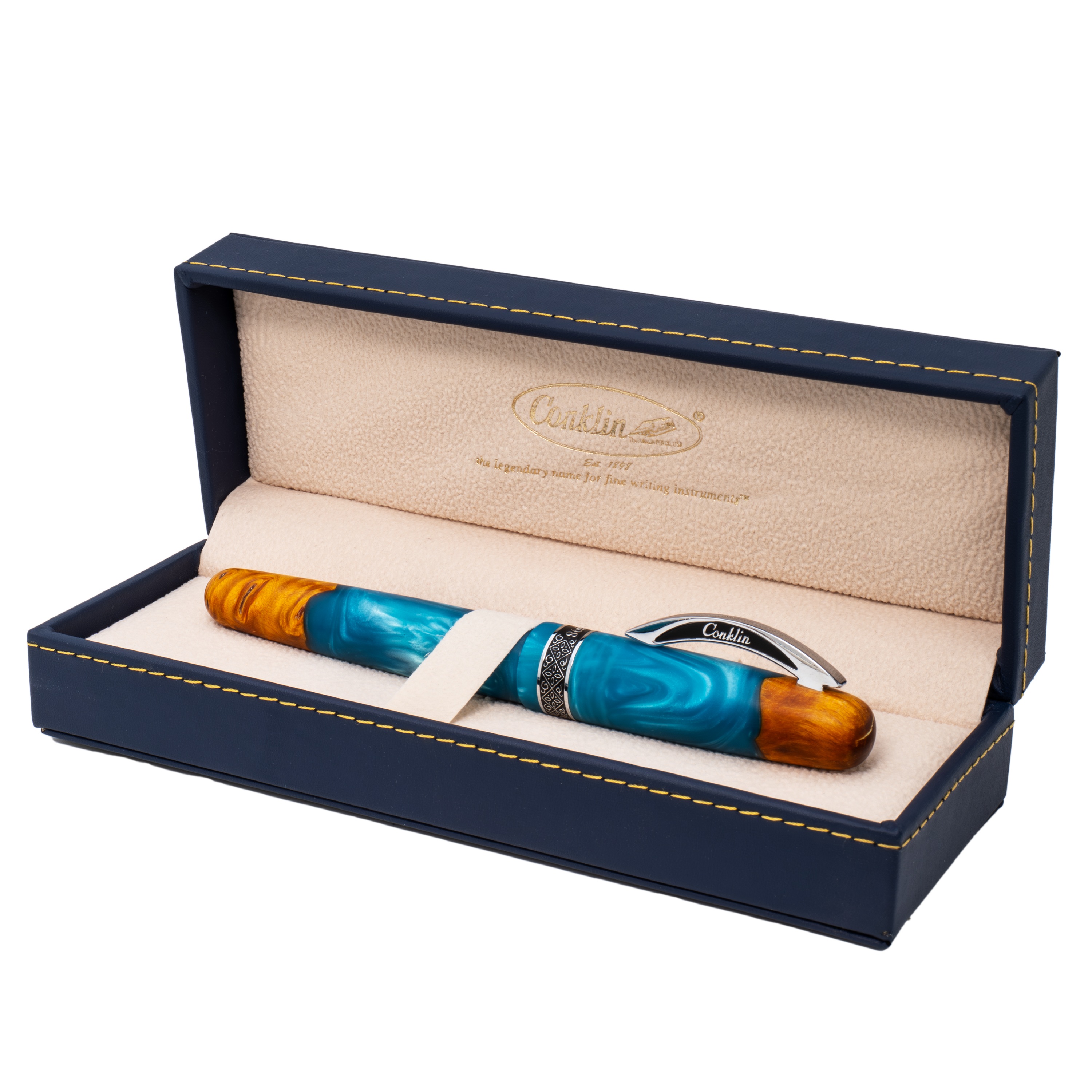 Conklin 1898 Spectra Fusion Blue ST Pluma Estilográfica