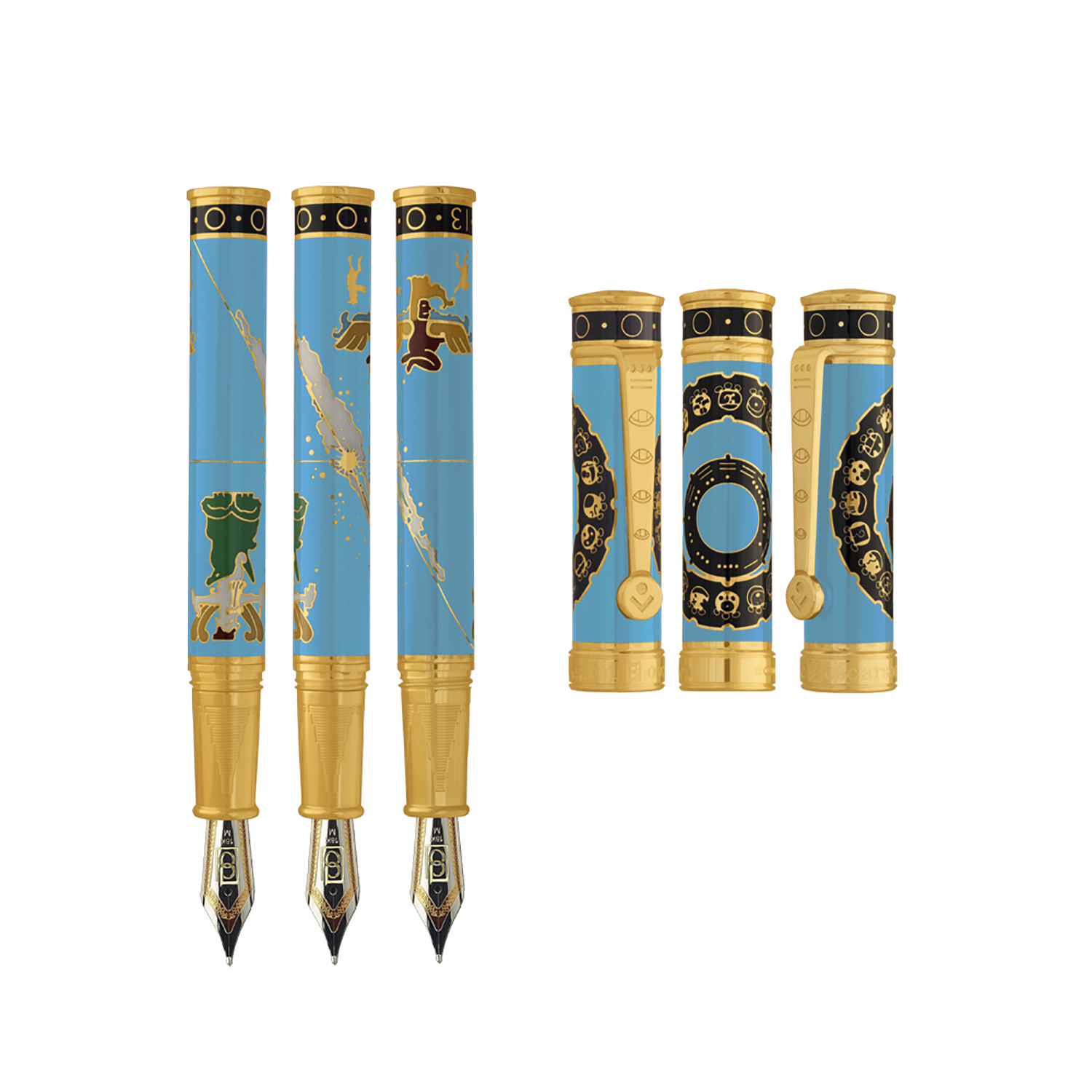 David Oscarson 2012 End of Days Azure Blue GT Fountain pen David Oscarson 2012 End of Days Azure Blue GT Fountain pen