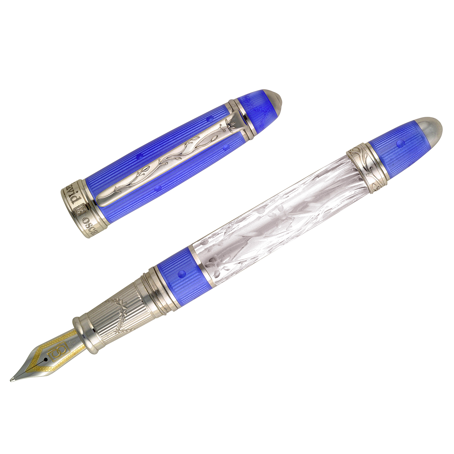 David Oscarson Crystal Blue ST Fountain pen David Oscarson Crystal Blue ST Fountain pen