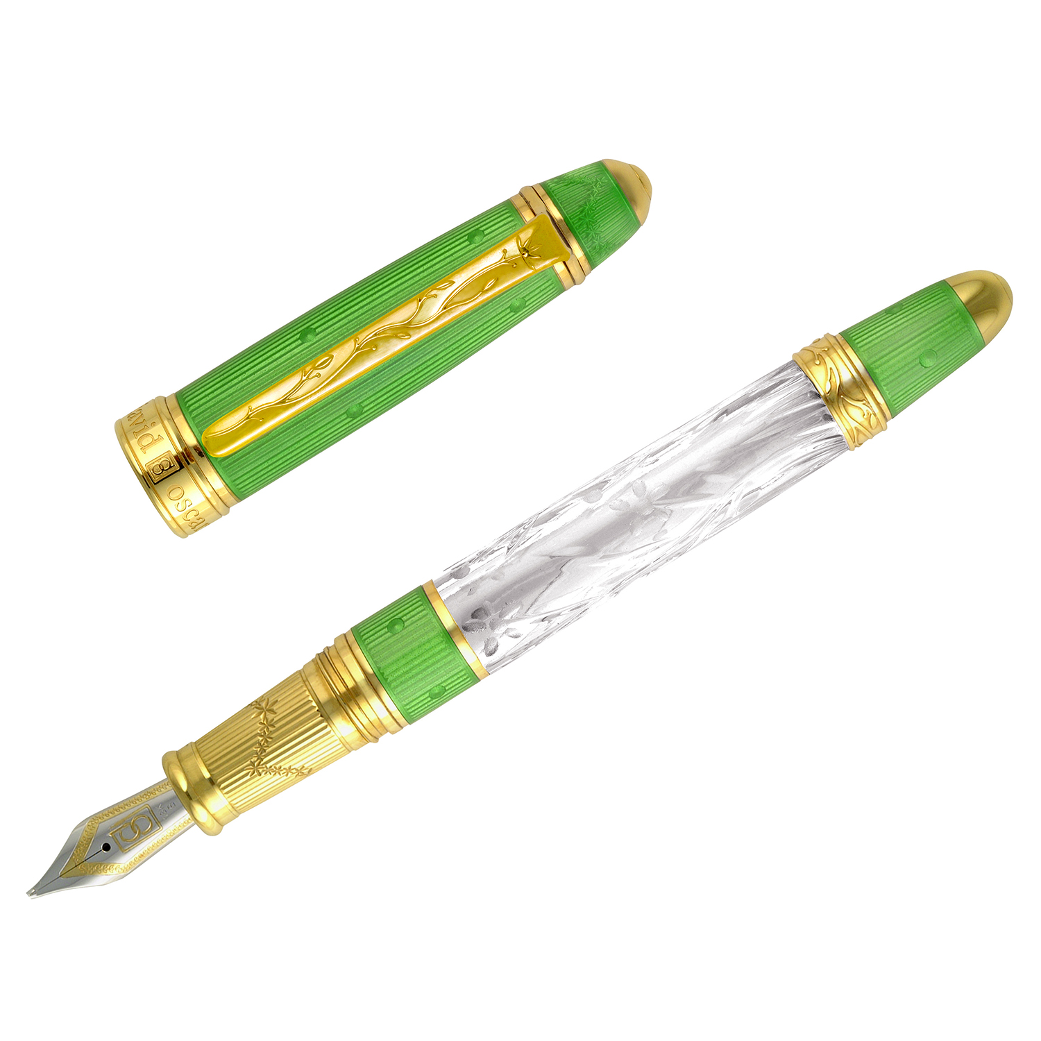 David Oscarson Crystal Green GT Fountain pen David Oscarson Crystal Green GT Fountain pen