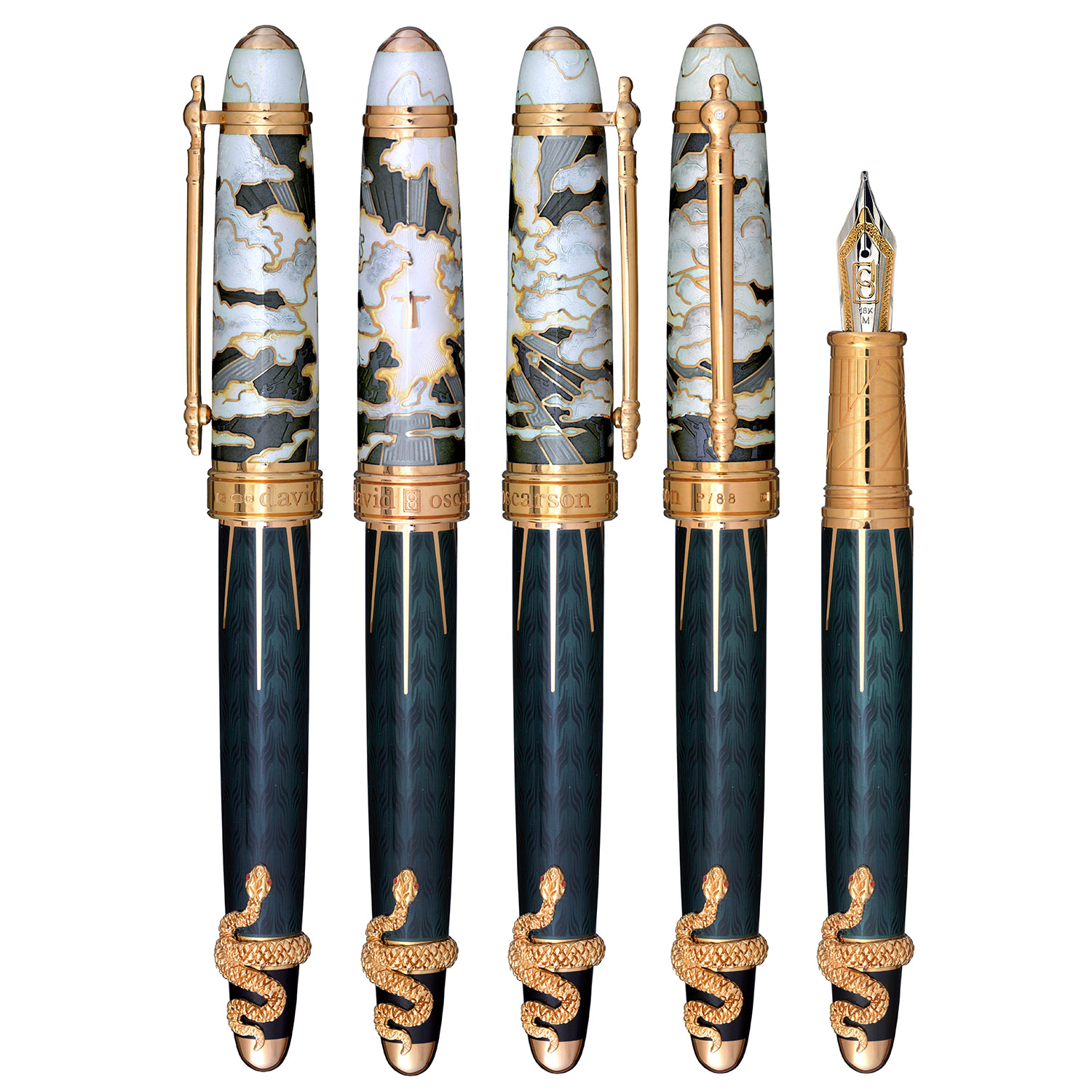 David Oscarson Deus Regit Black GT Fountain pen David Oscarson Deus Regit Black GT Fountain pen